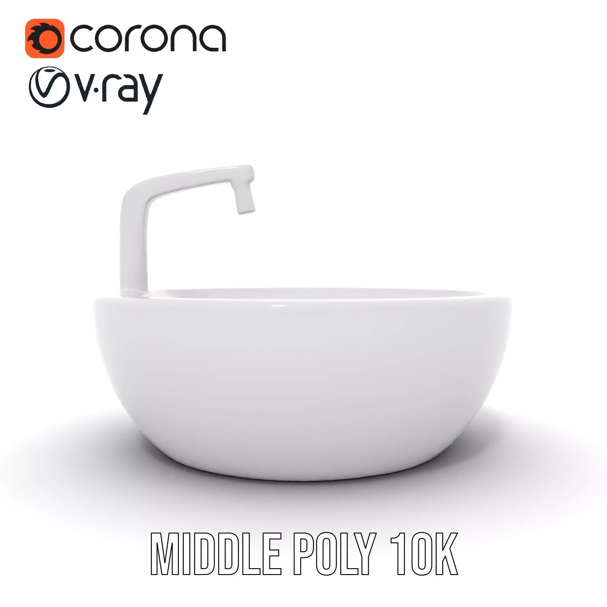 Modern Porcelain Basin model pack Low-poly 3D model_21