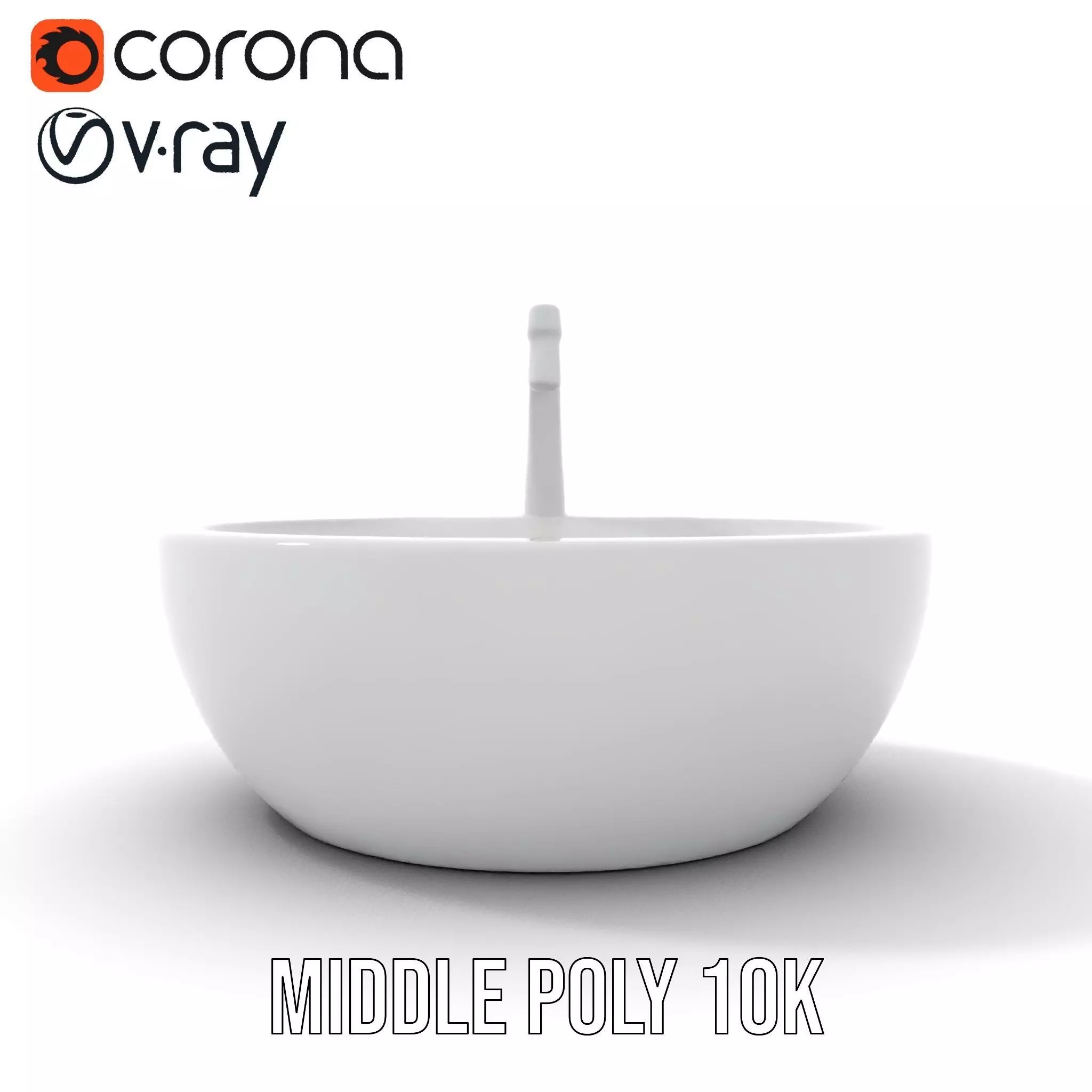 Modern Porcelain Basin model pack Low-poly 3D model_5