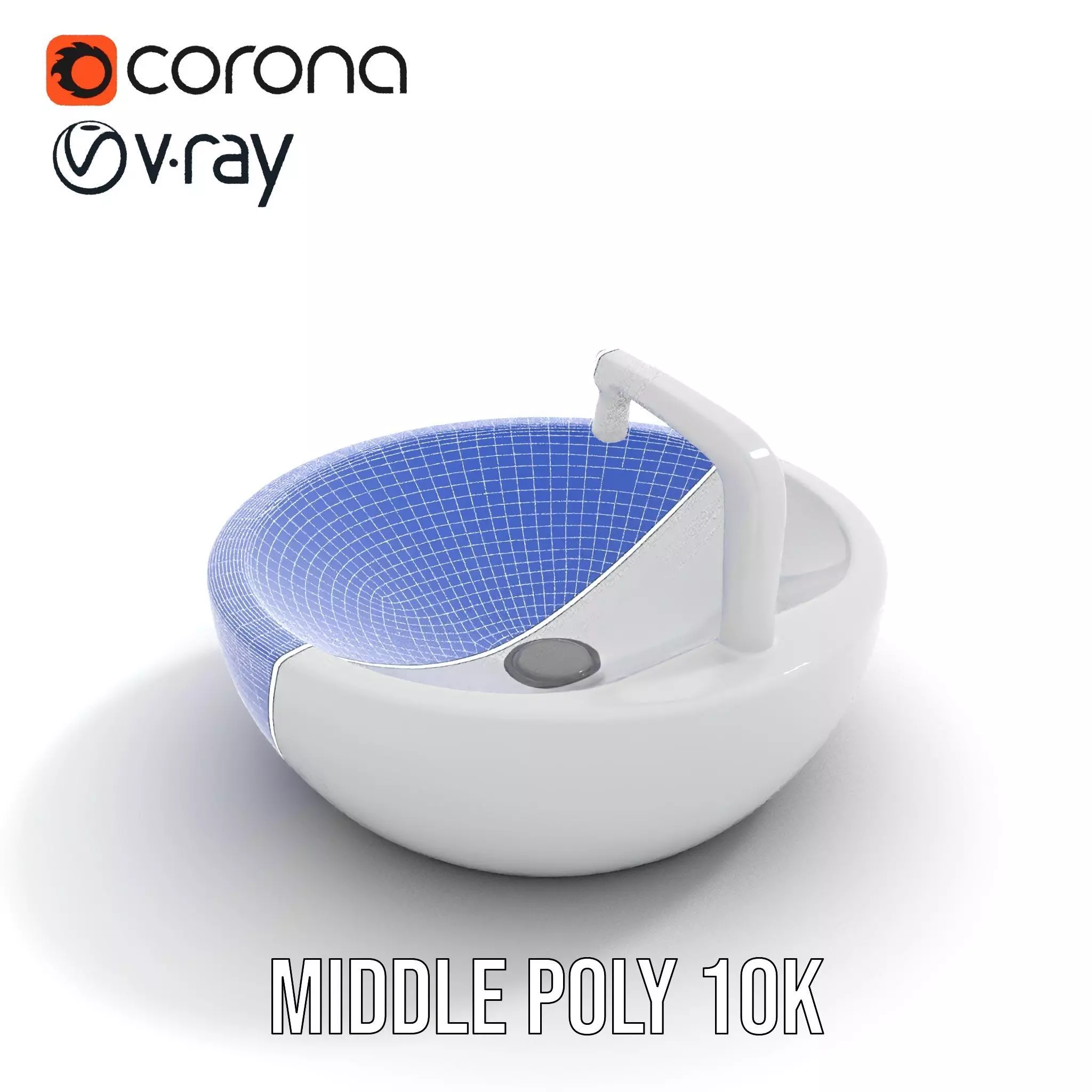 Modern Porcelain Basin model pack Low-poly 3D model_26