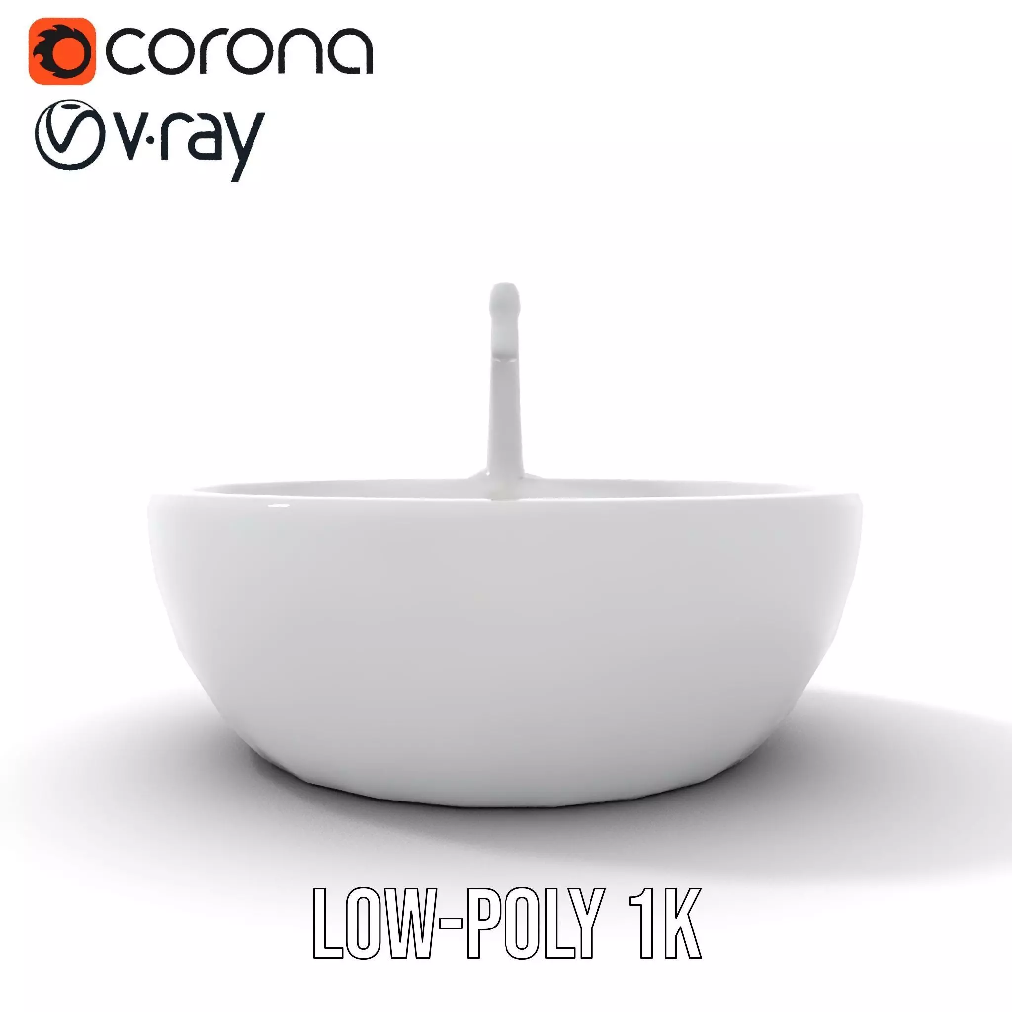 Modern Porcelain Basin model pack Low-poly 3D model_22