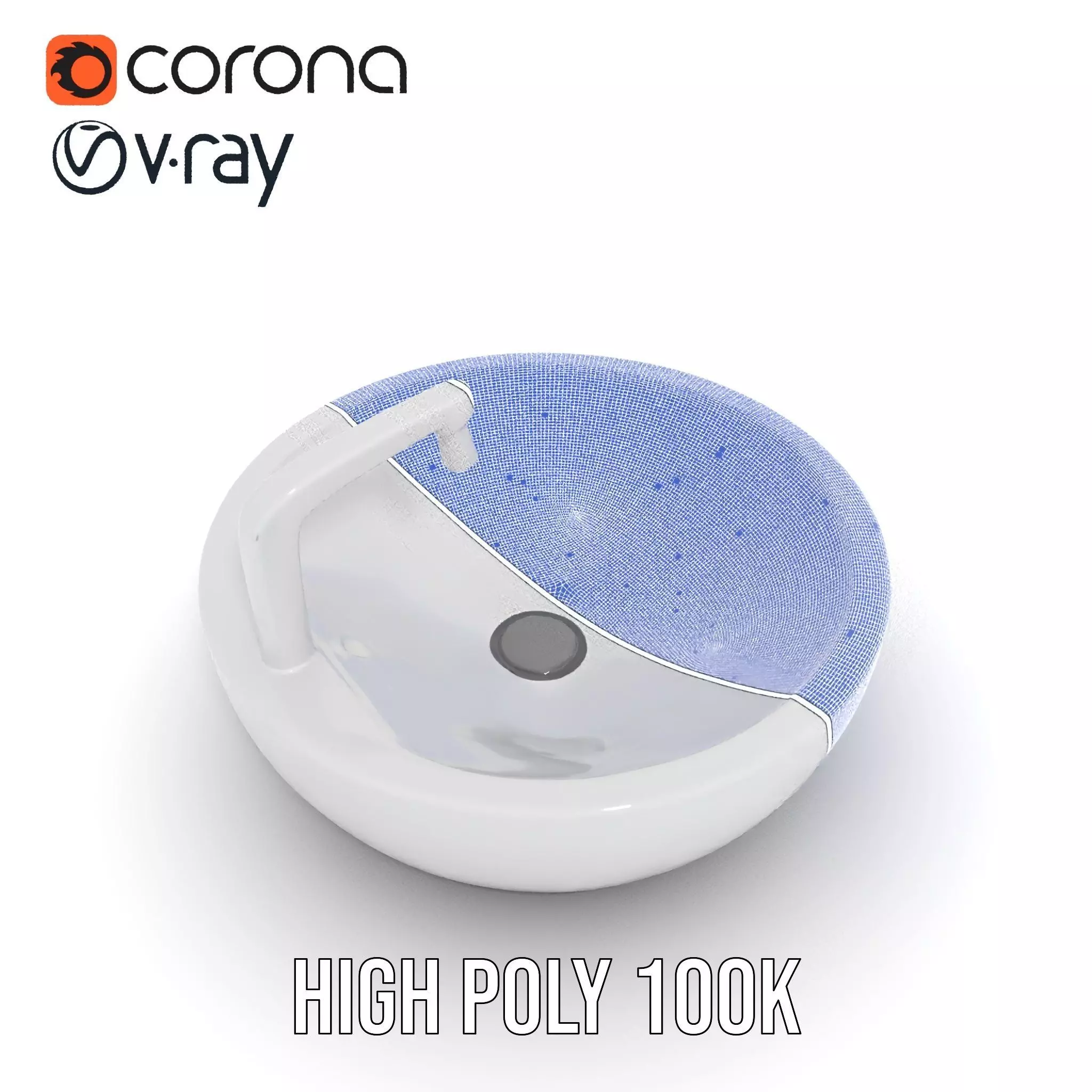 Modern Porcelain Basin model pack Low-poly 3D model_33