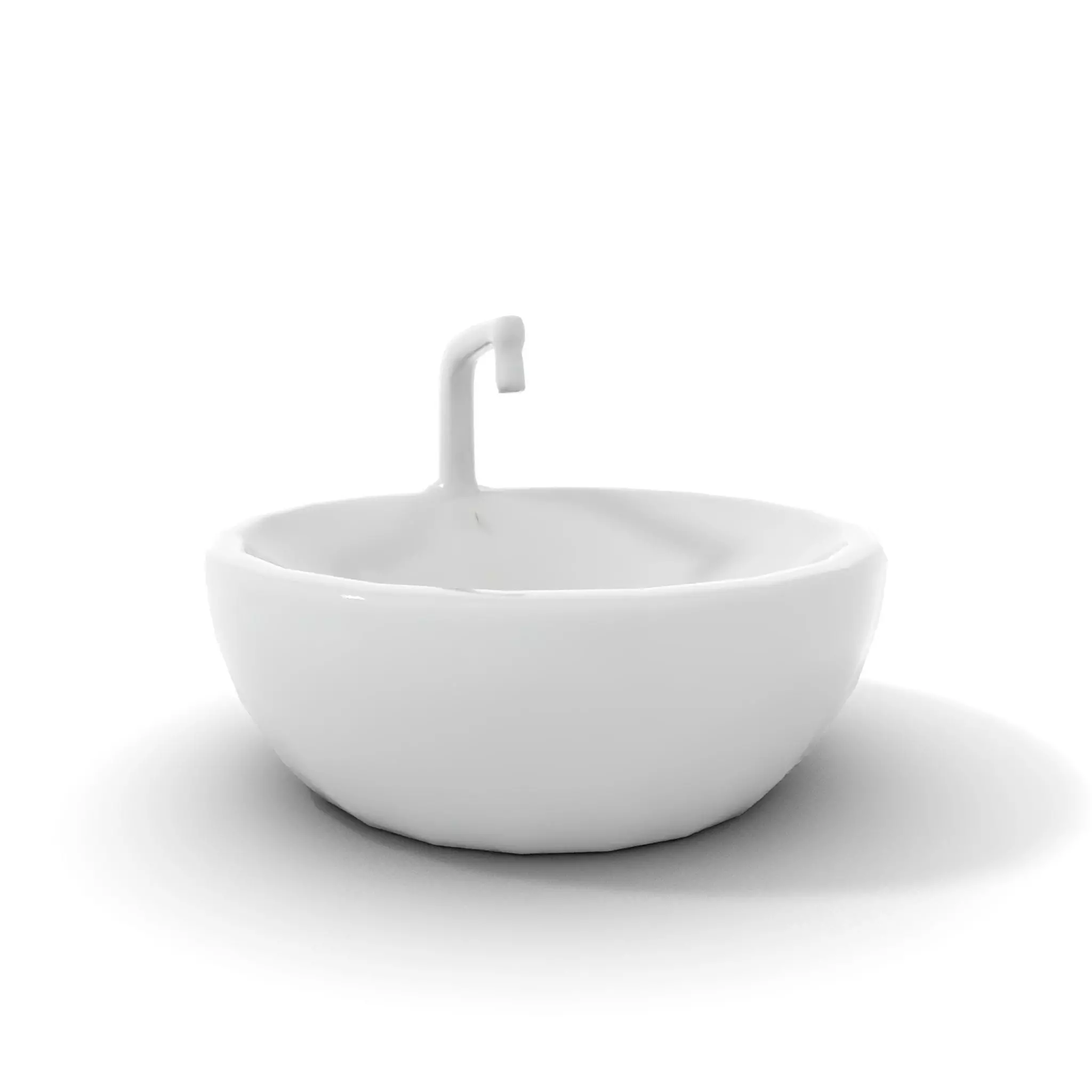 Modern Porcelain Basin model pack Low-poly 3D model_9