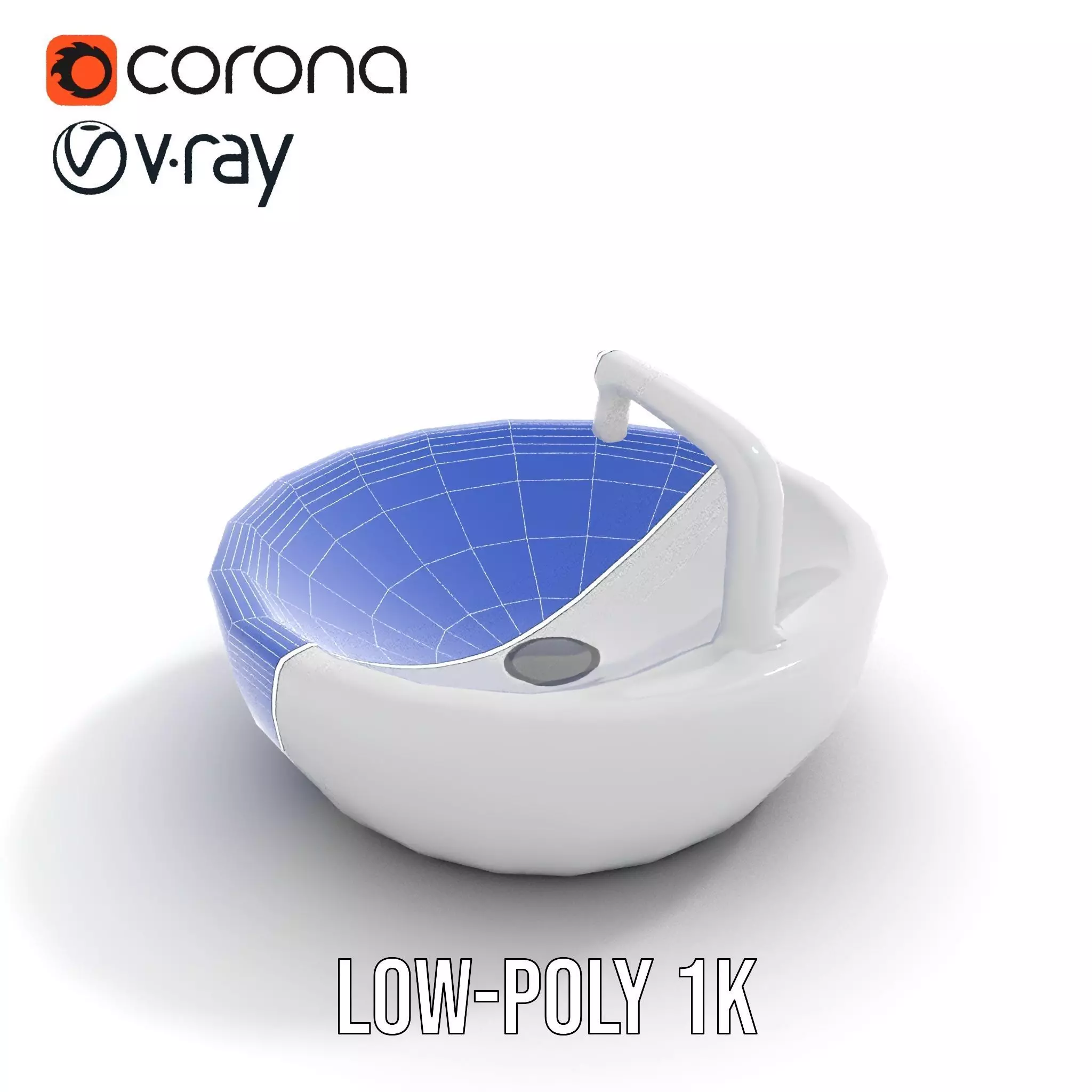 Modern Porcelain Basin model pack Low-poly 3D model_27