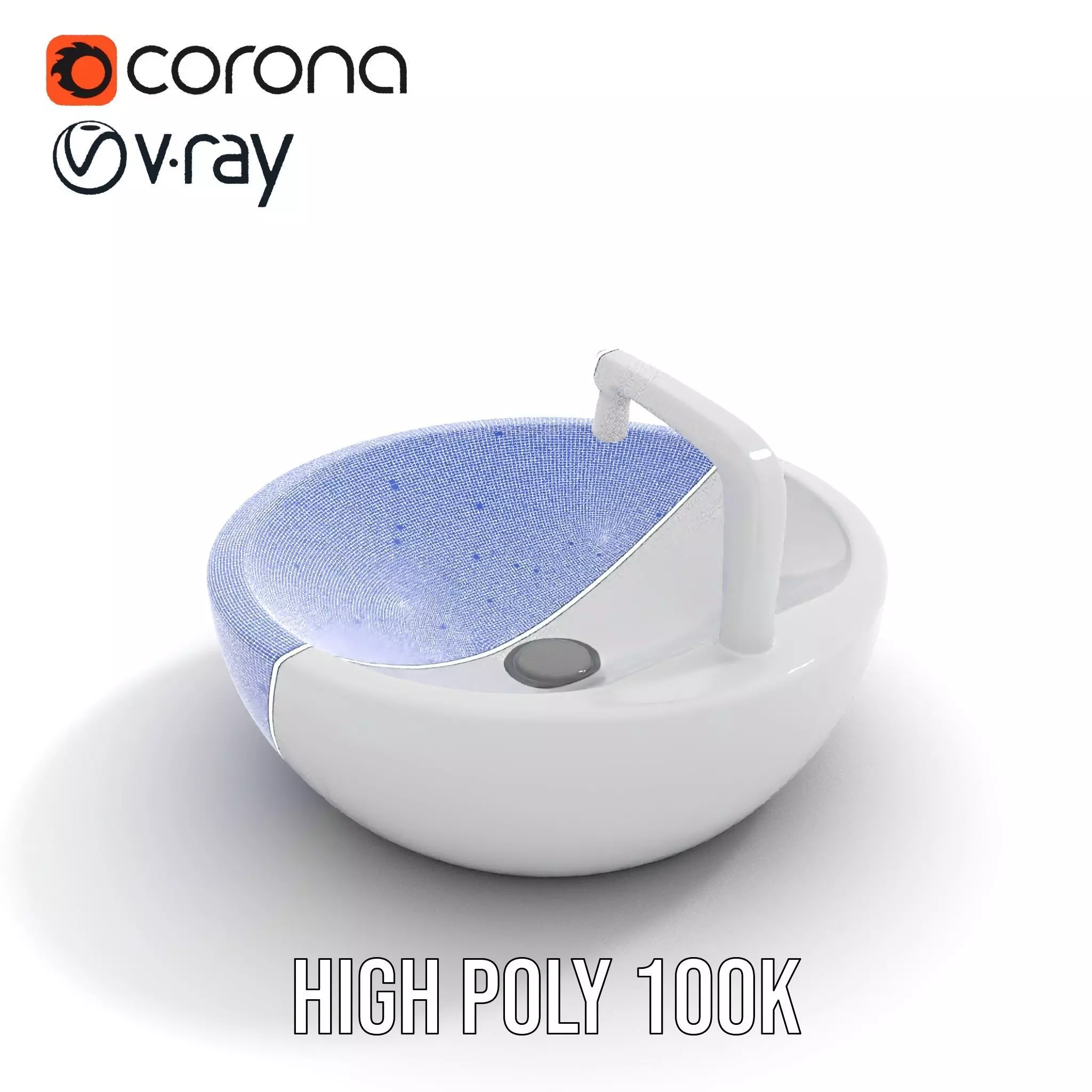 Modern Porcelain Basin model pack Low-poly 3D model_28
