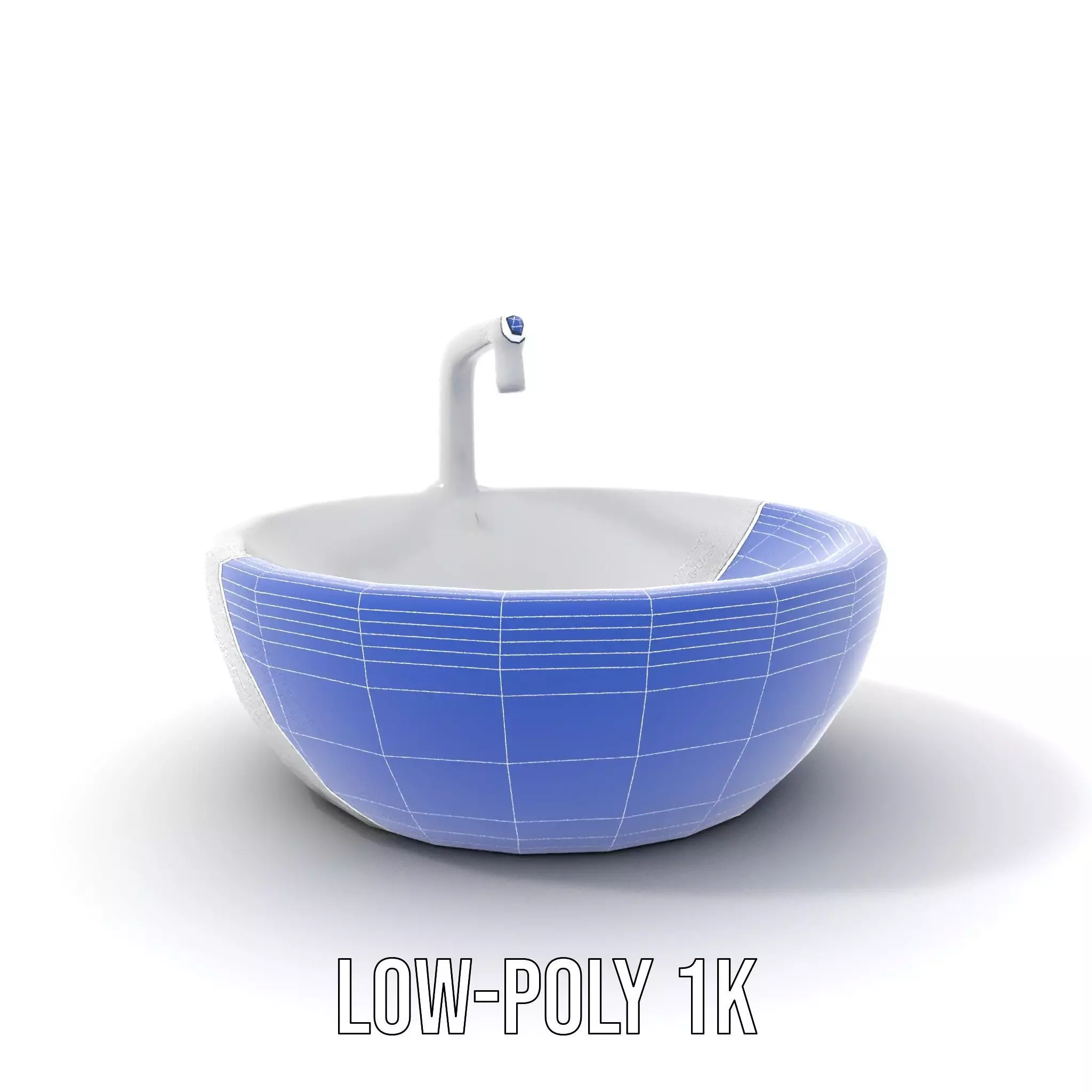 Modern Porcelain Basin model pack Low-poly 3D model_12