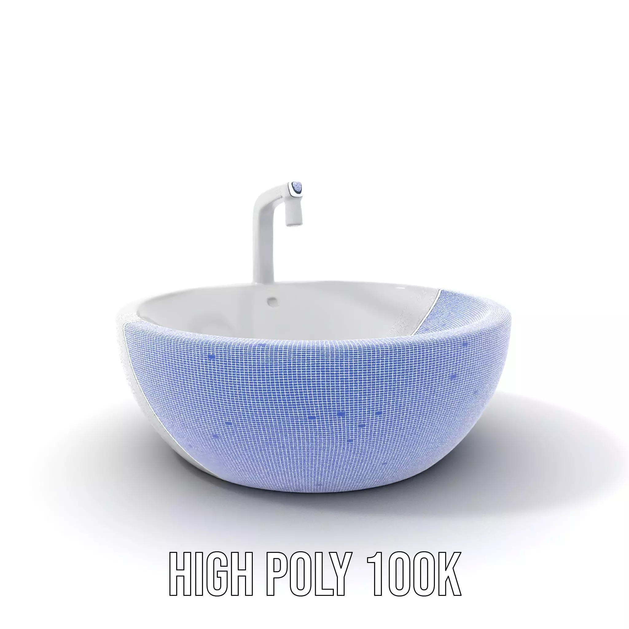 Modern Porcelain Basin model pack Low-poly 3D model_4