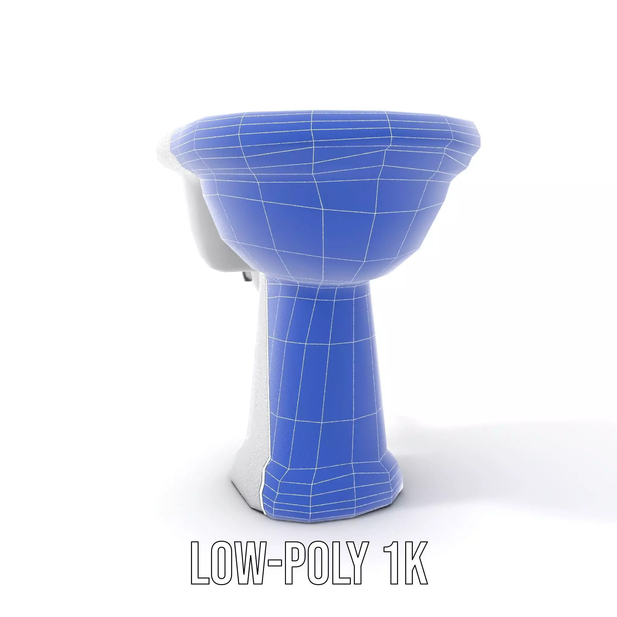 Classic White Sink model pack Low-poly 3D model_19