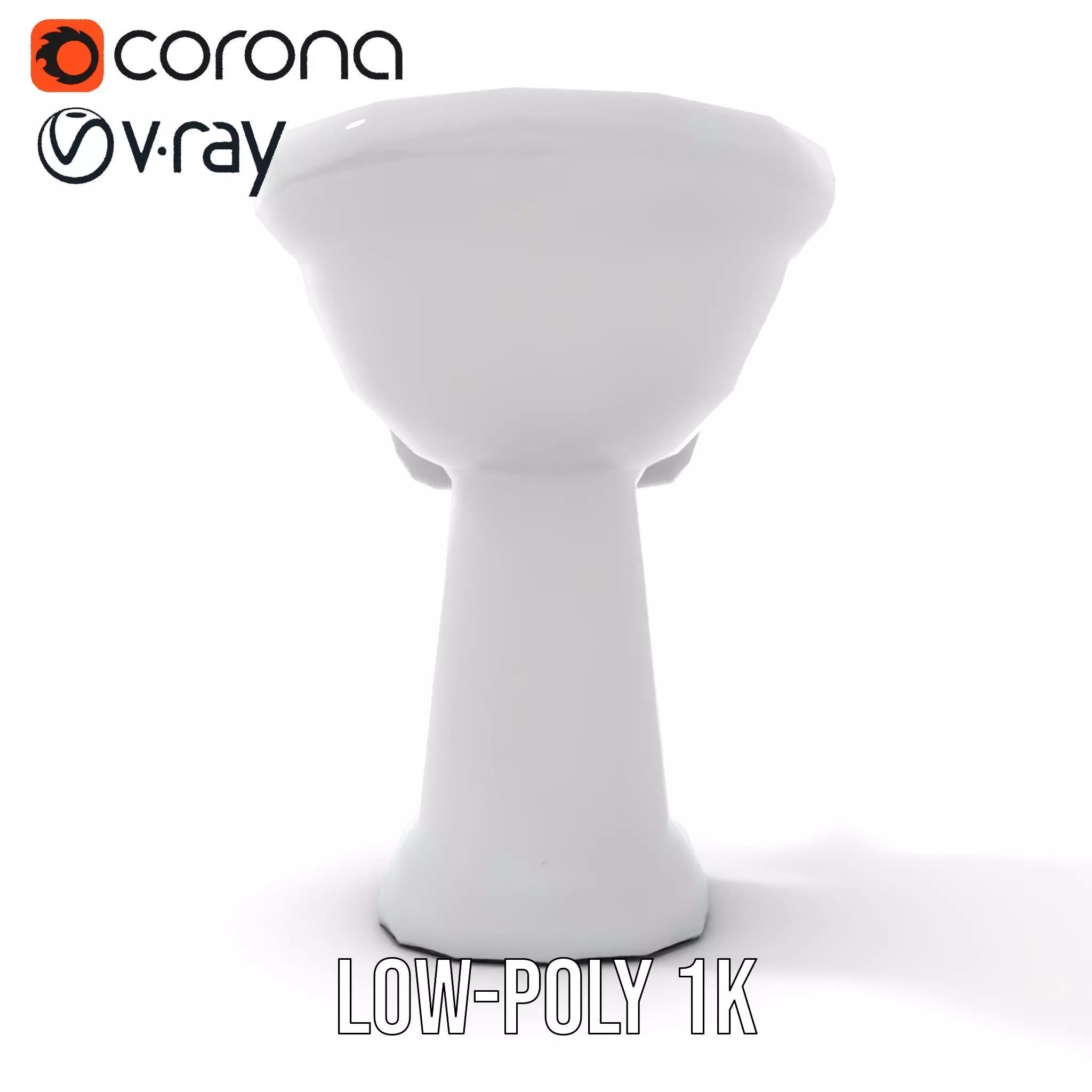 Classic White Sink model pack Low-poly 3D model_17