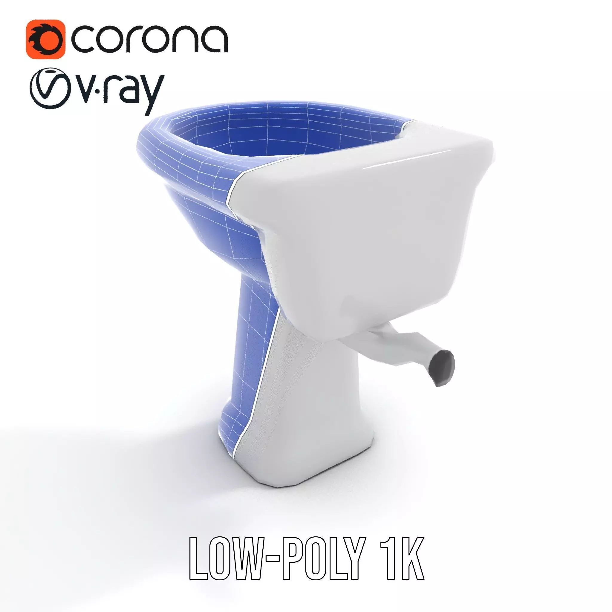 Classic White Sink model pack Low-poly 3D model_14