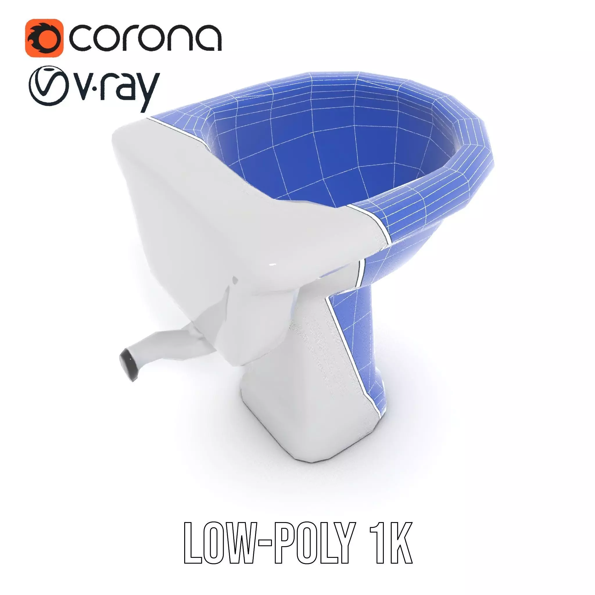 Classic White Sink model pack Low-poly 3D model_28