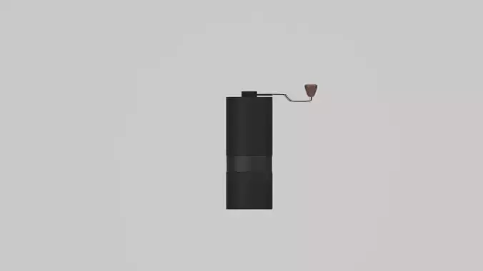 Black coffee hand grinder 3D model