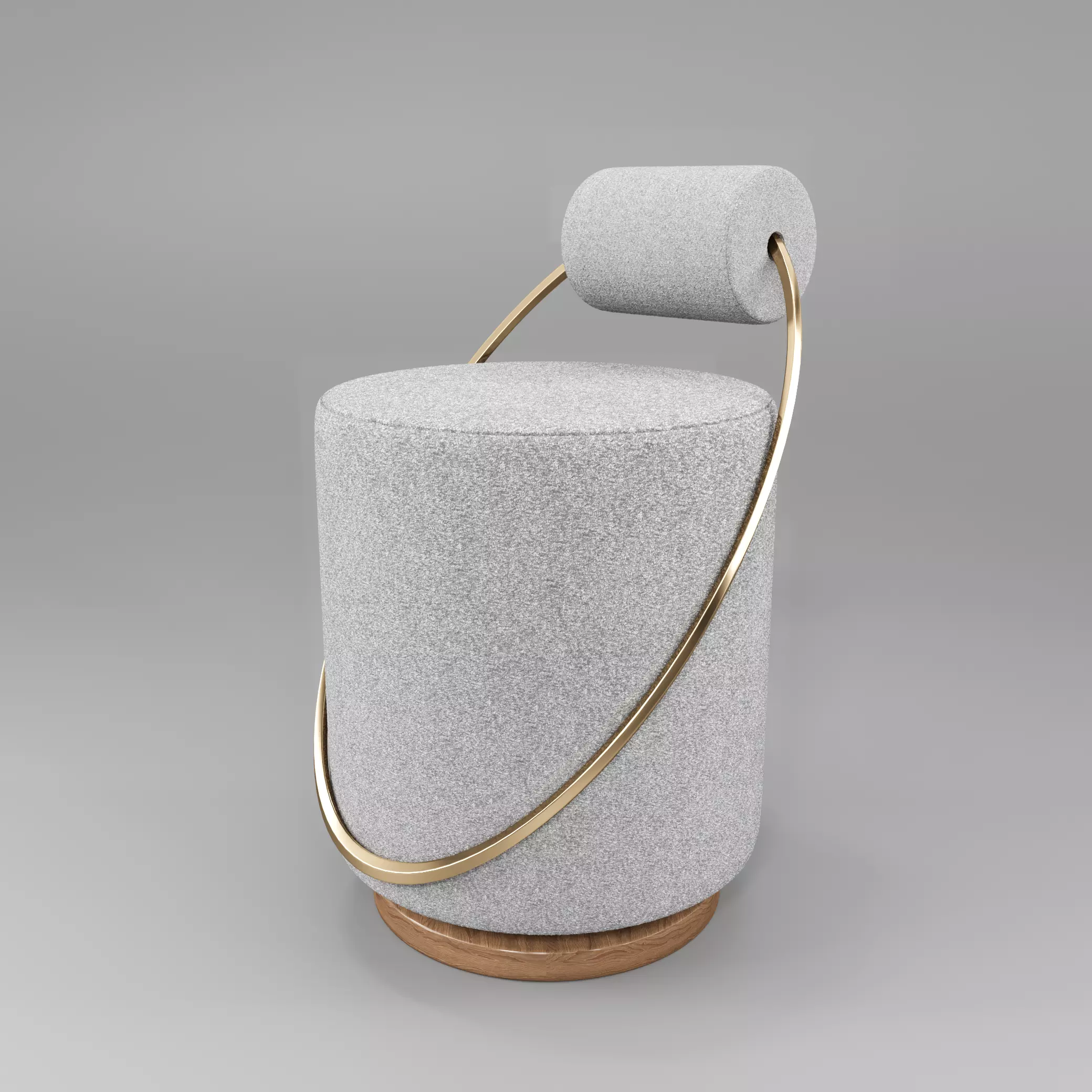 Modern Minimalist Chair 3D model_1