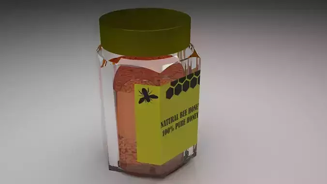 Jar of Honey With Sunflower Seeds