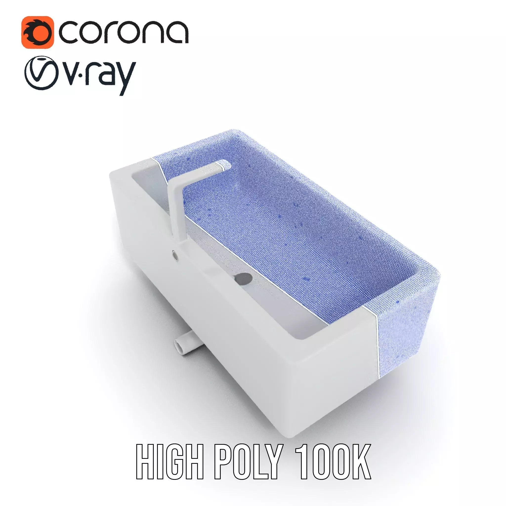 Modern White Basin model pack Low-poly 3D model_32