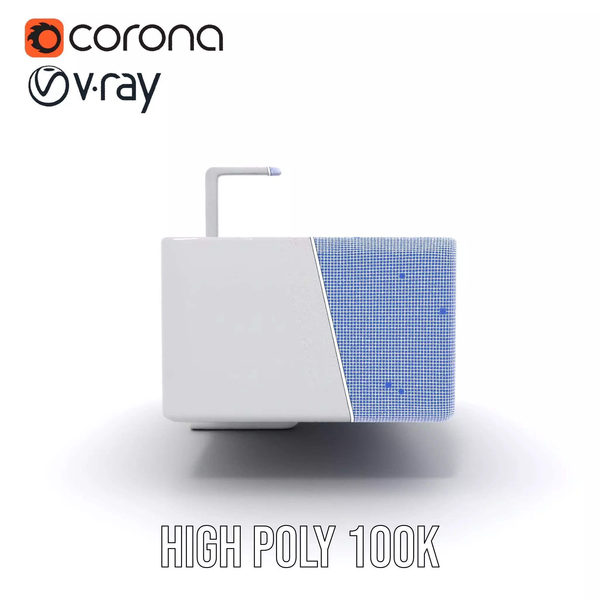 Modern White Basin model pack Low-poly 3D model_26