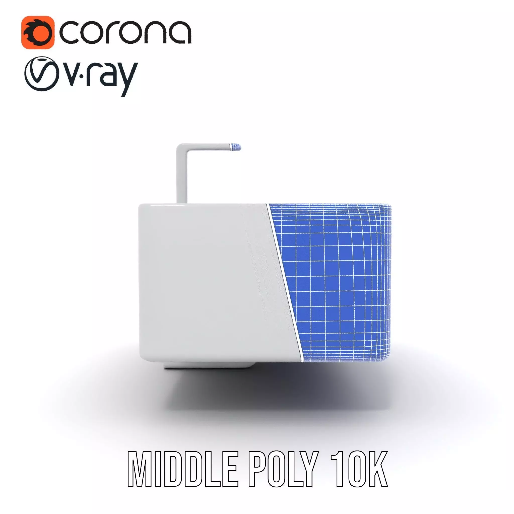 Modern White Basin model pack Low-poly 3D model_29