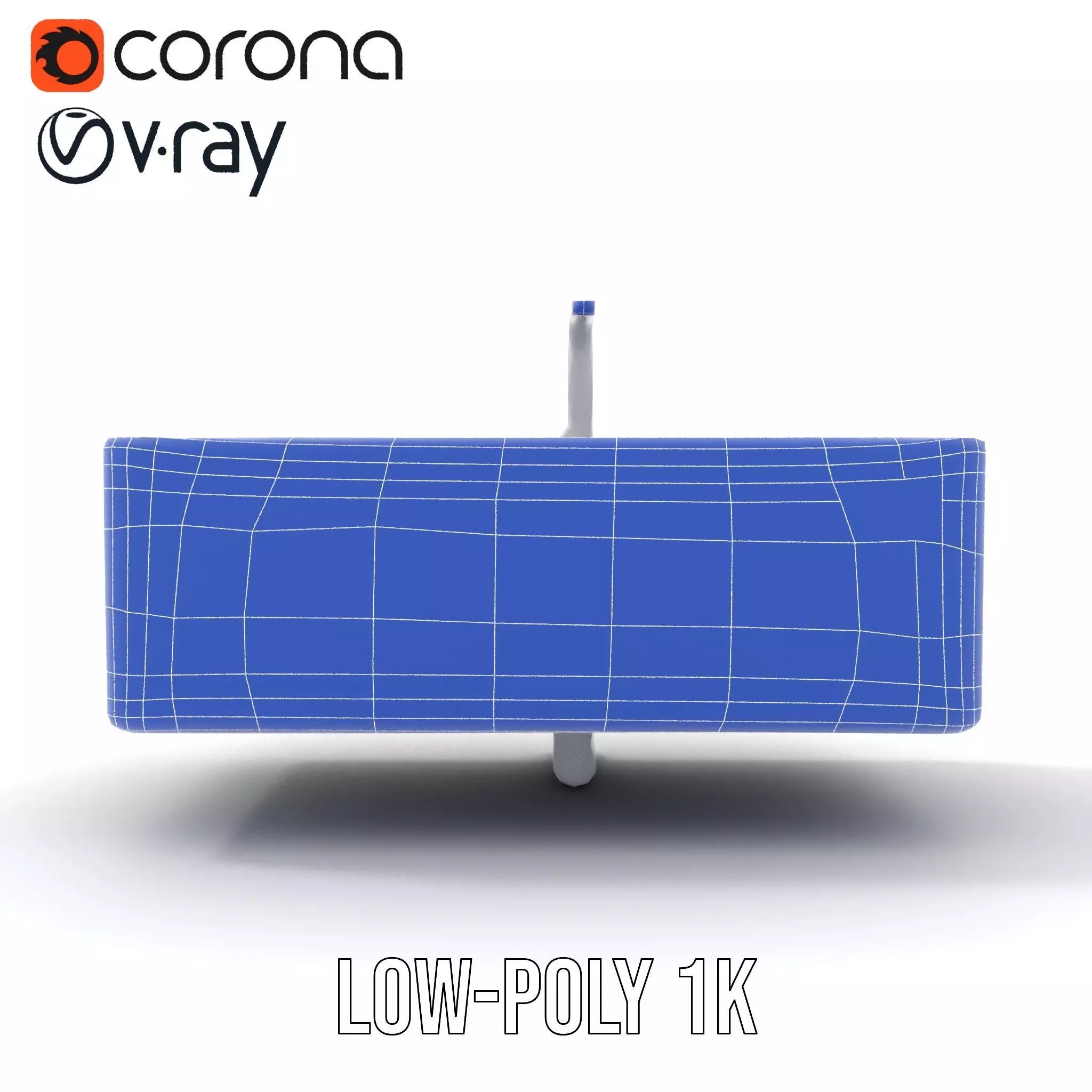 Modern White Basin model pack Low-poly 3D model_9