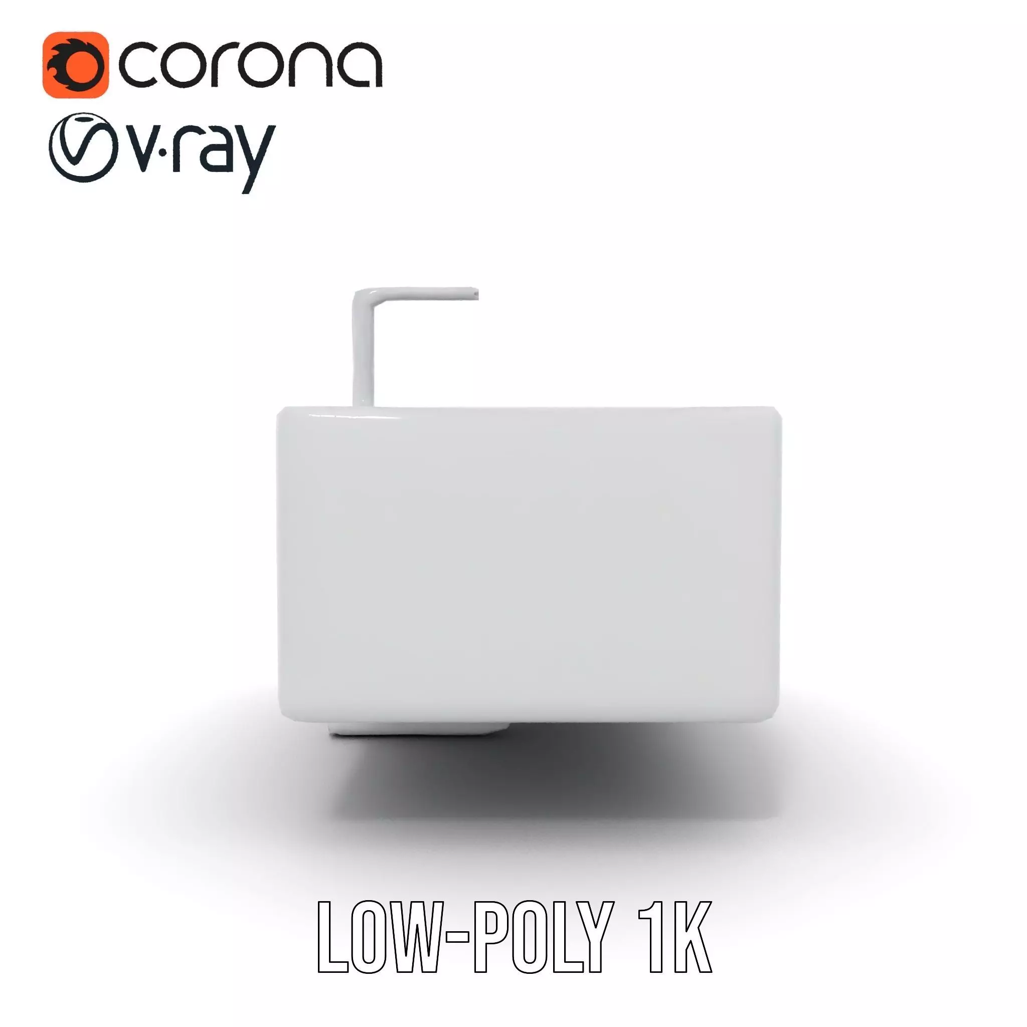 Modern White Basin model pack Low-poly 3D model_30