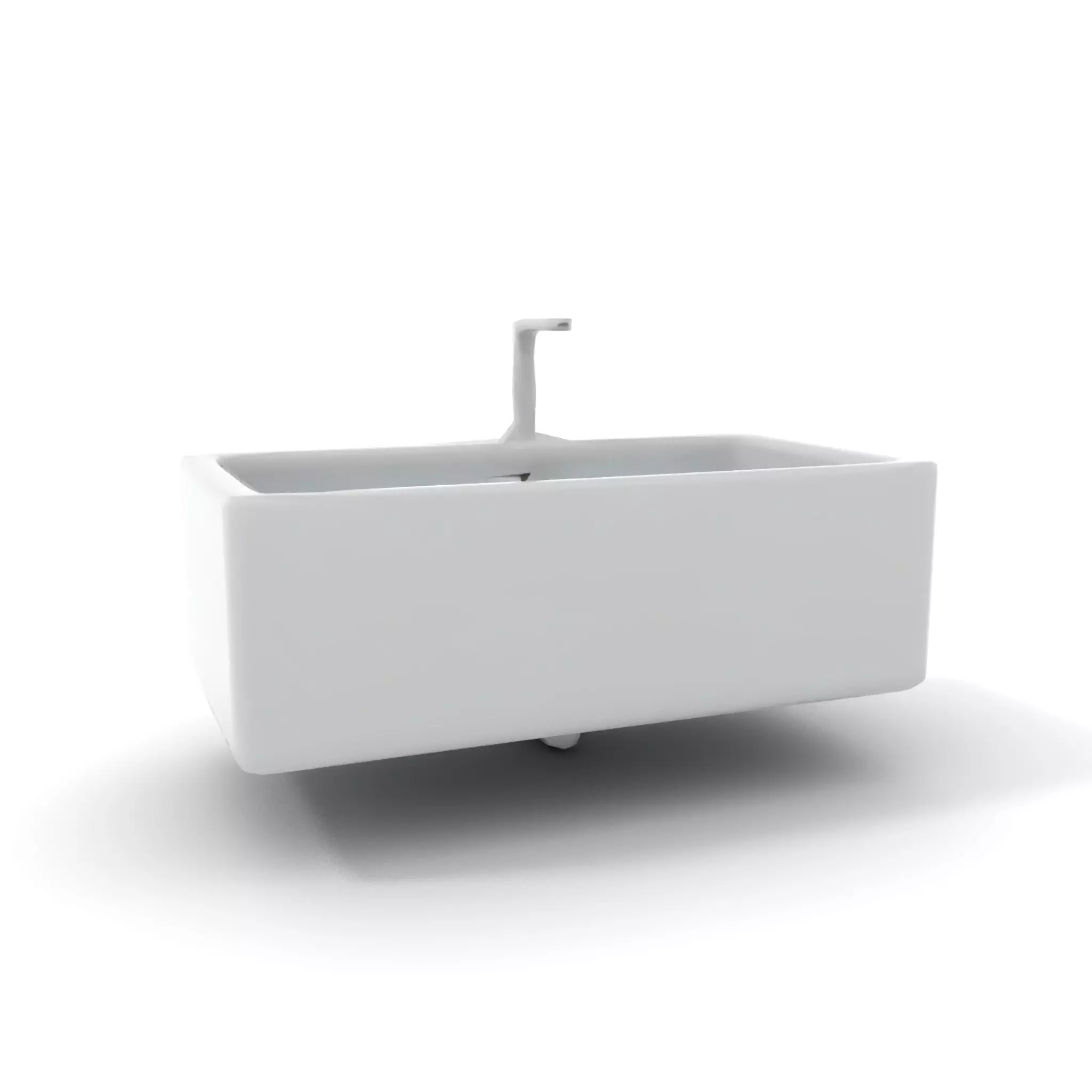 Modern White Basin model pack Low-poly 3D model_7