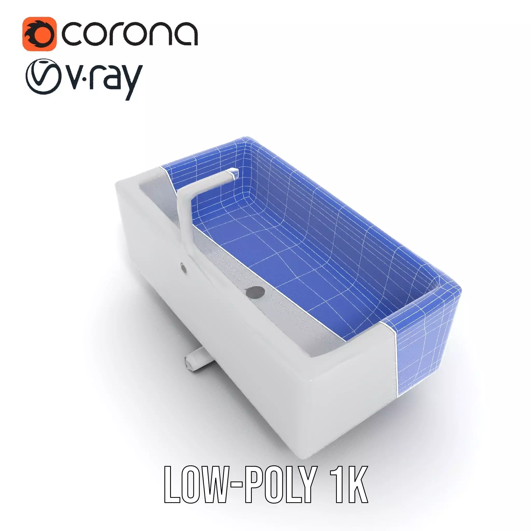 Modern White Basin model pack Low-poly 3D model_28