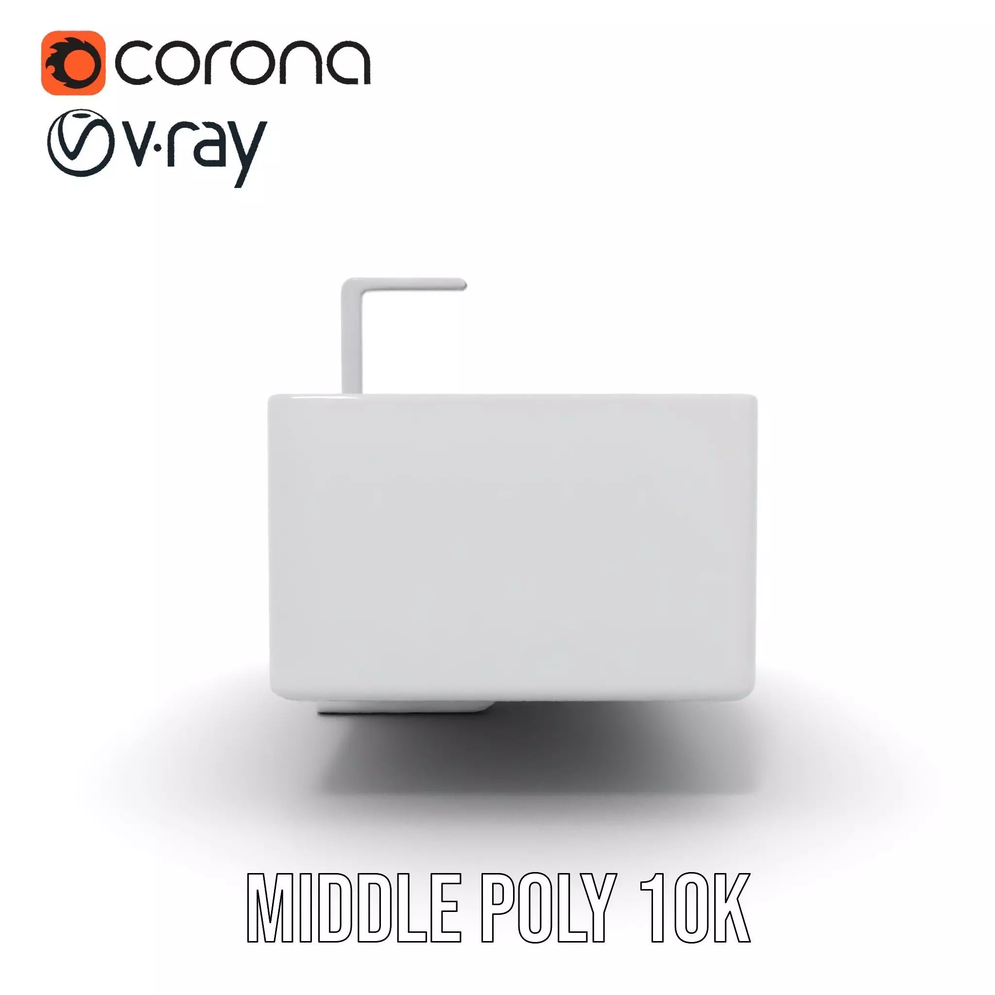 Modern White Basin model pack Low-poly 3D model_16