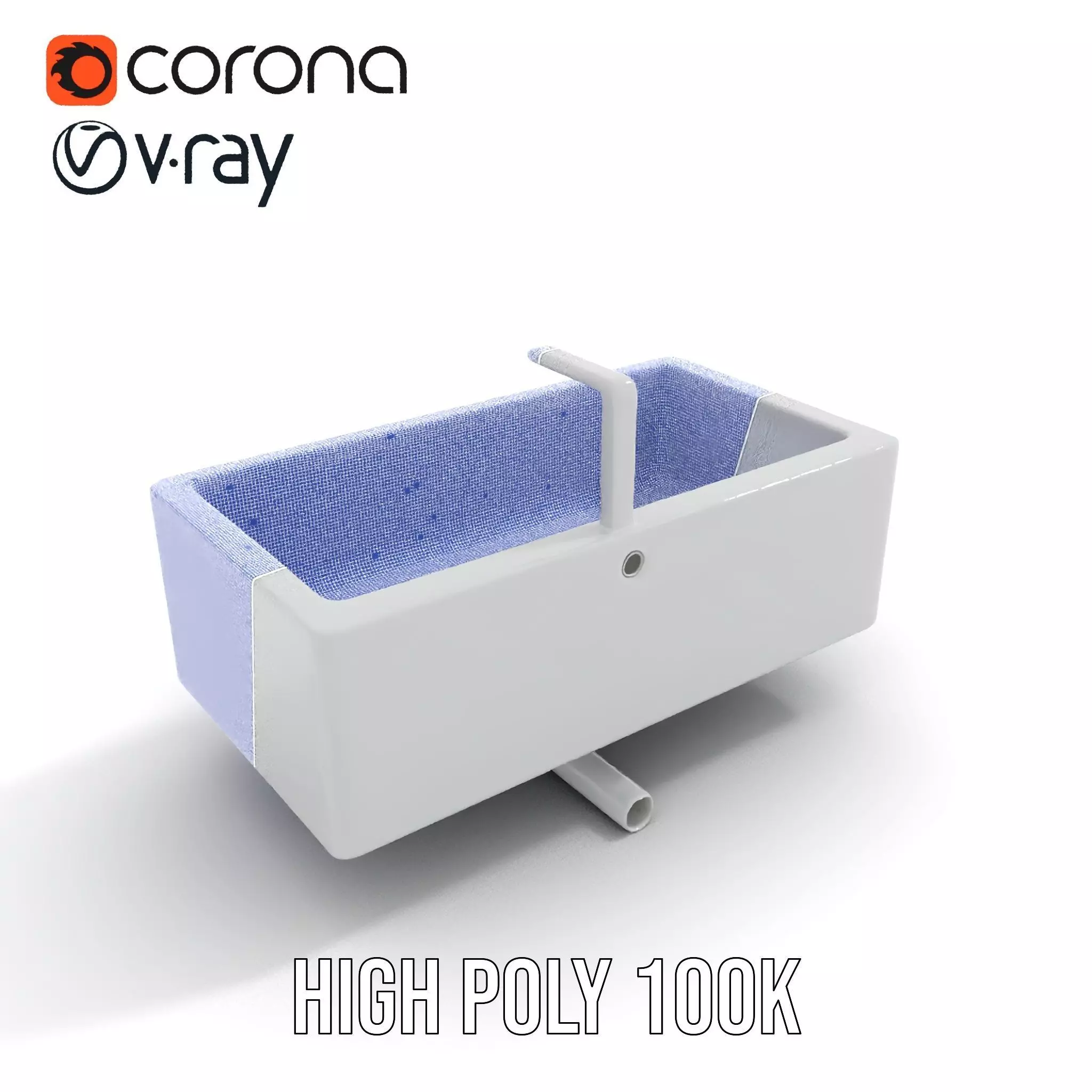 Modern White Basin model pack Low-poly 3D model_34