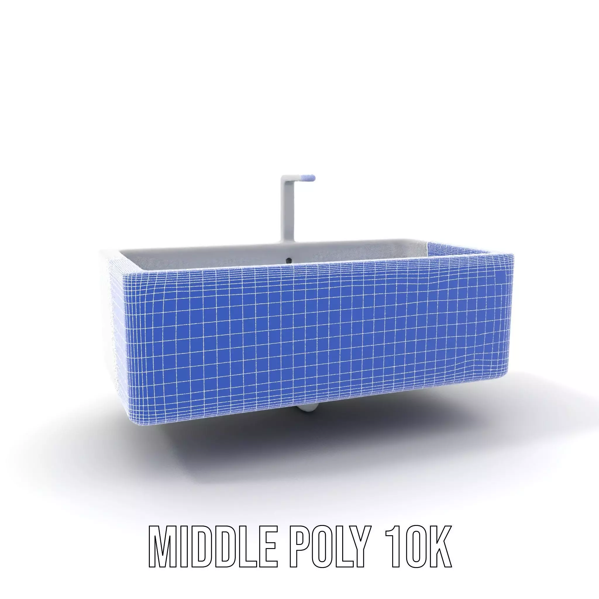 Modern White Basin model pack Low-poly 3D model_19