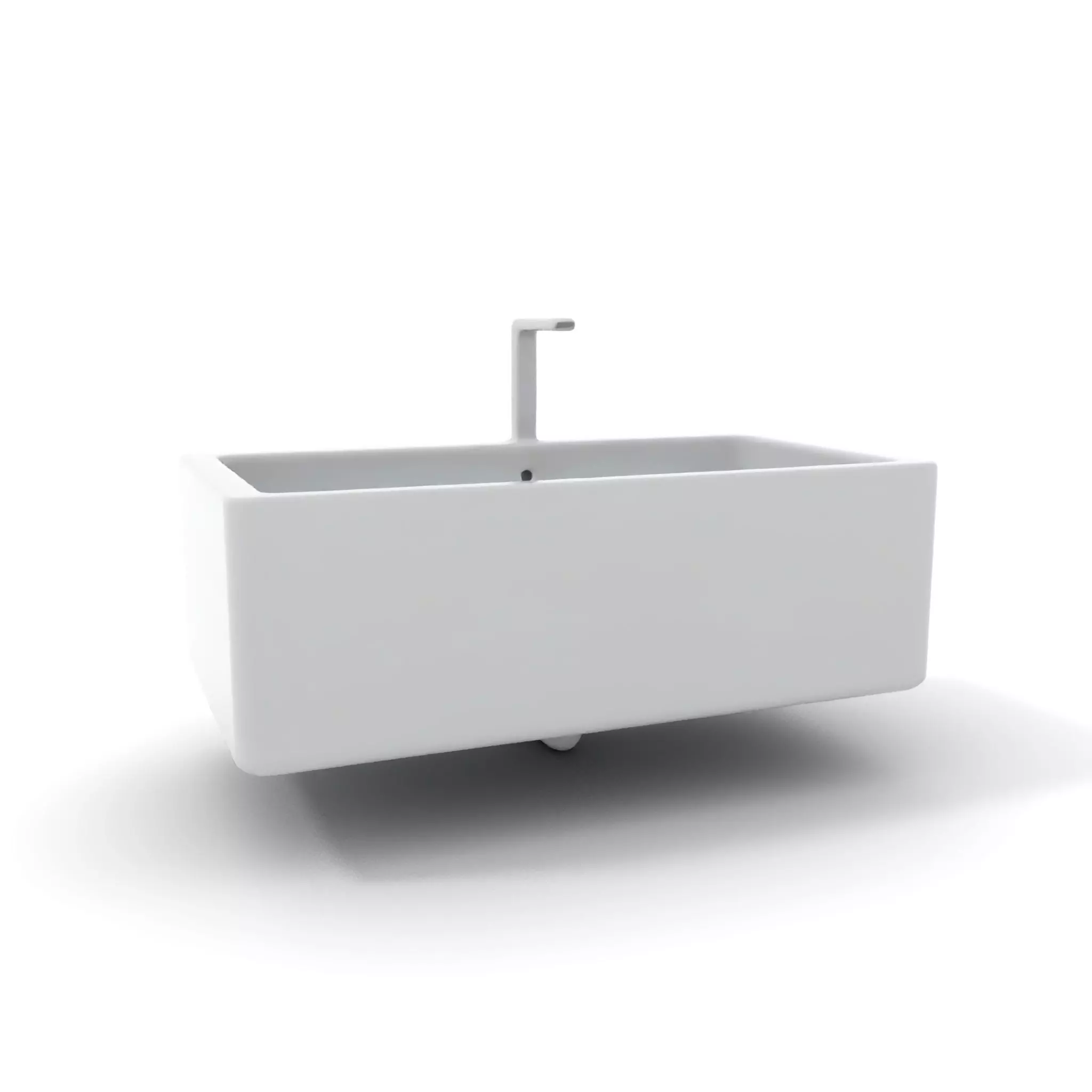 Modern White Basin model pack Low-poly 3D model_6