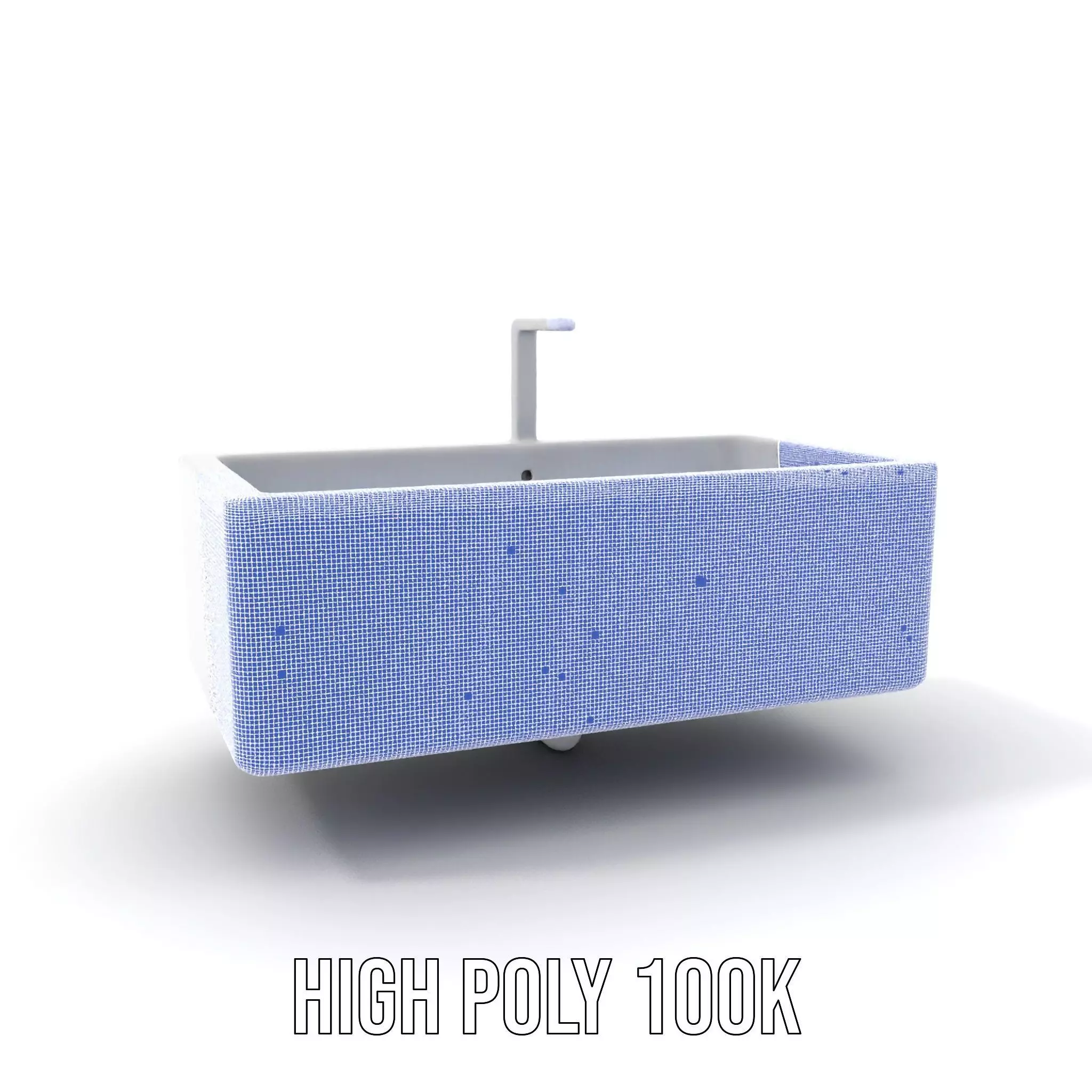Modern White Basin model pack Low-poly 3D model_4