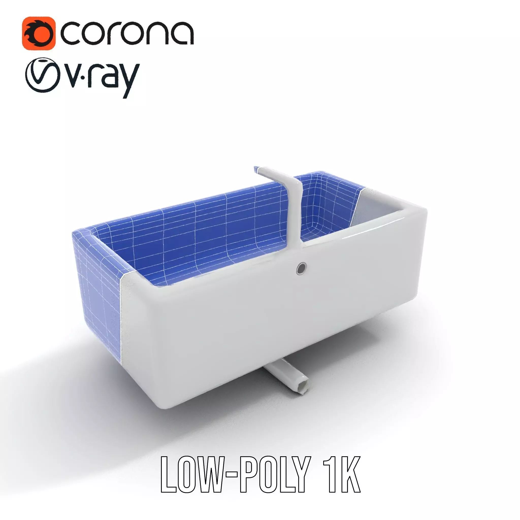 Modern White Basin model pack Low-poly 3D model_20