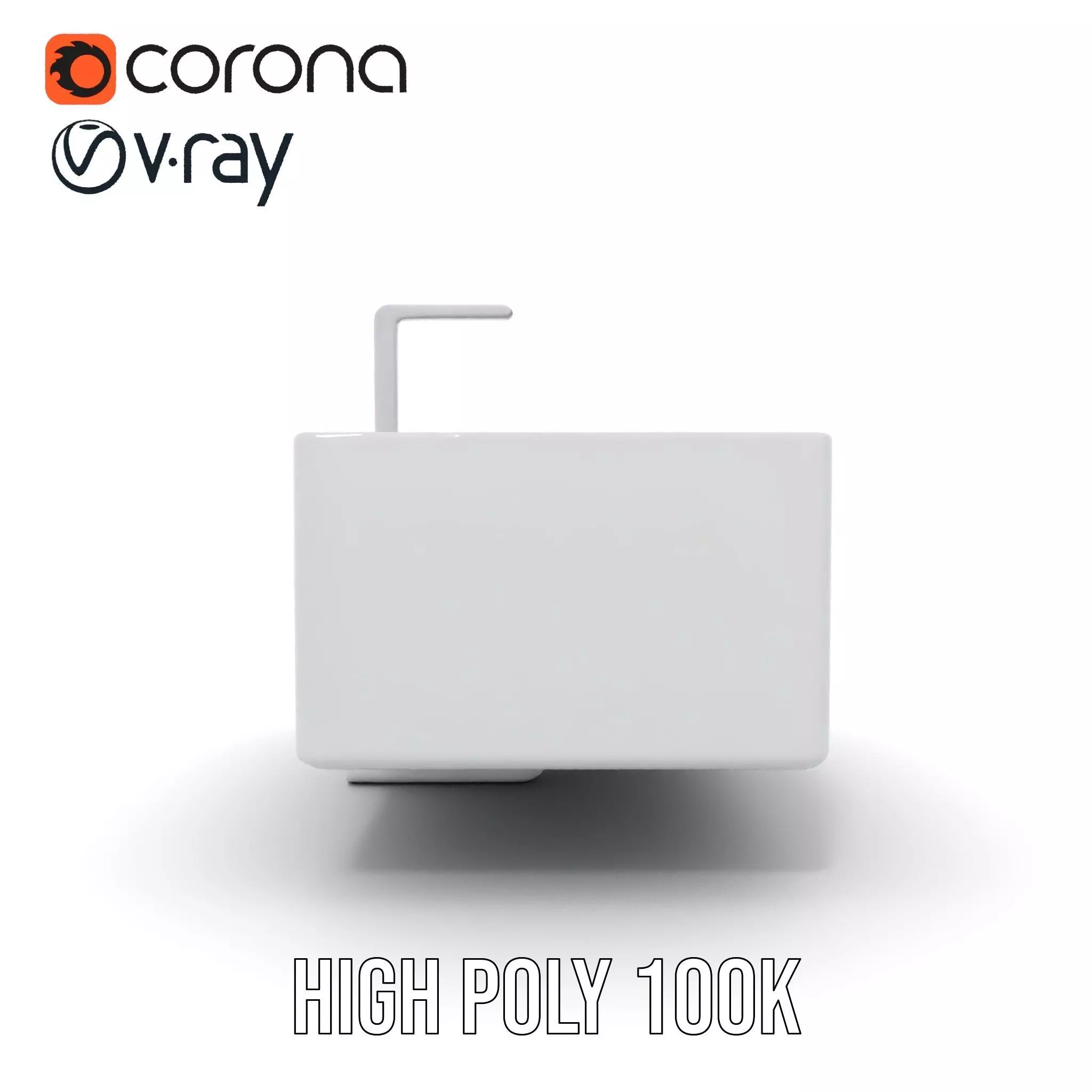 Modern White Basin model pack Low-poly 3D model_23