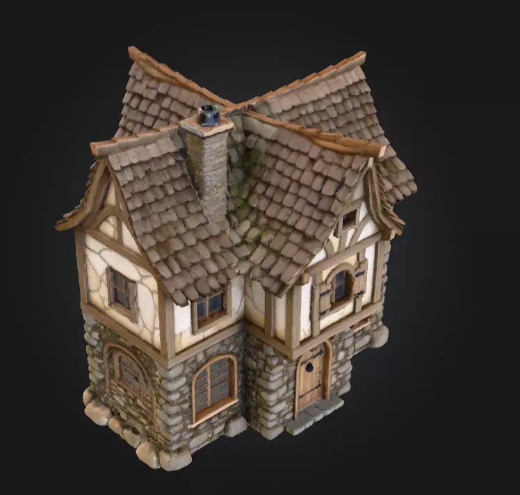Fantasy Tavern Low-poly 3D model_9