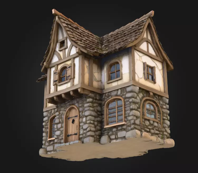 Fantasy Tavern Low-poly 3D model_13