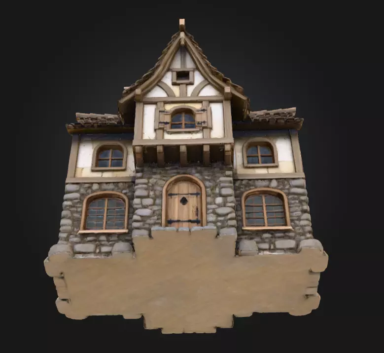 Fantasy Tavern Low-poly 3D model_11