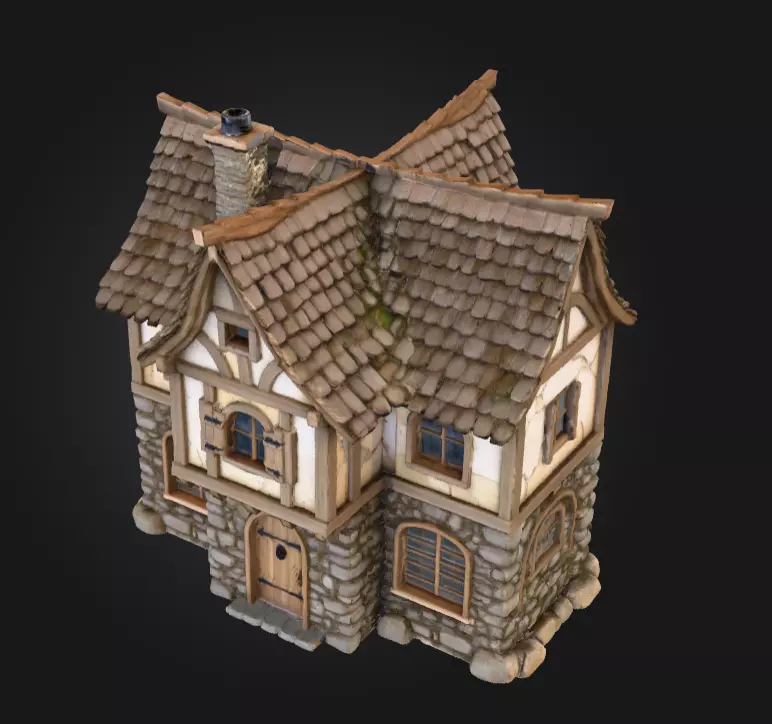 Fantasy Tavern Low-poly 3D model_8