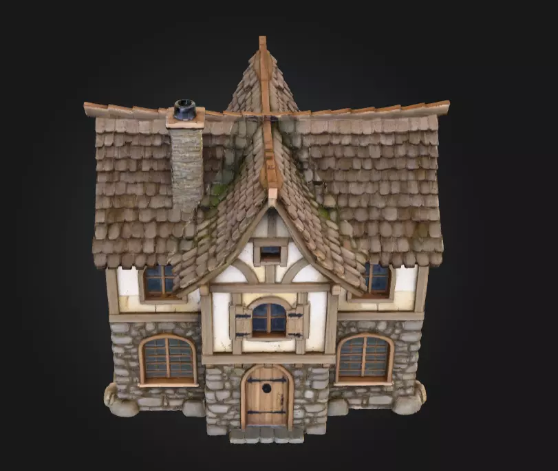 Fantasy Tavern Low-poly 3D model_7