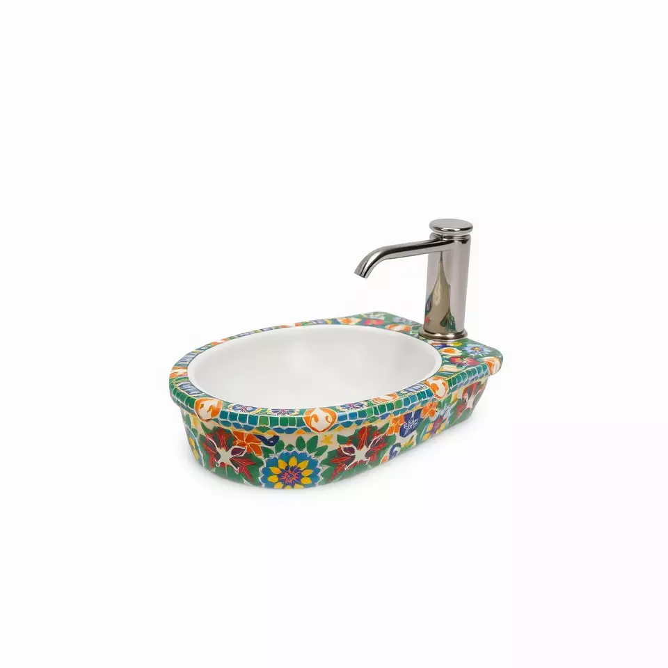 Colorful Mosaic Basin model pack Low-poly 3D model_2