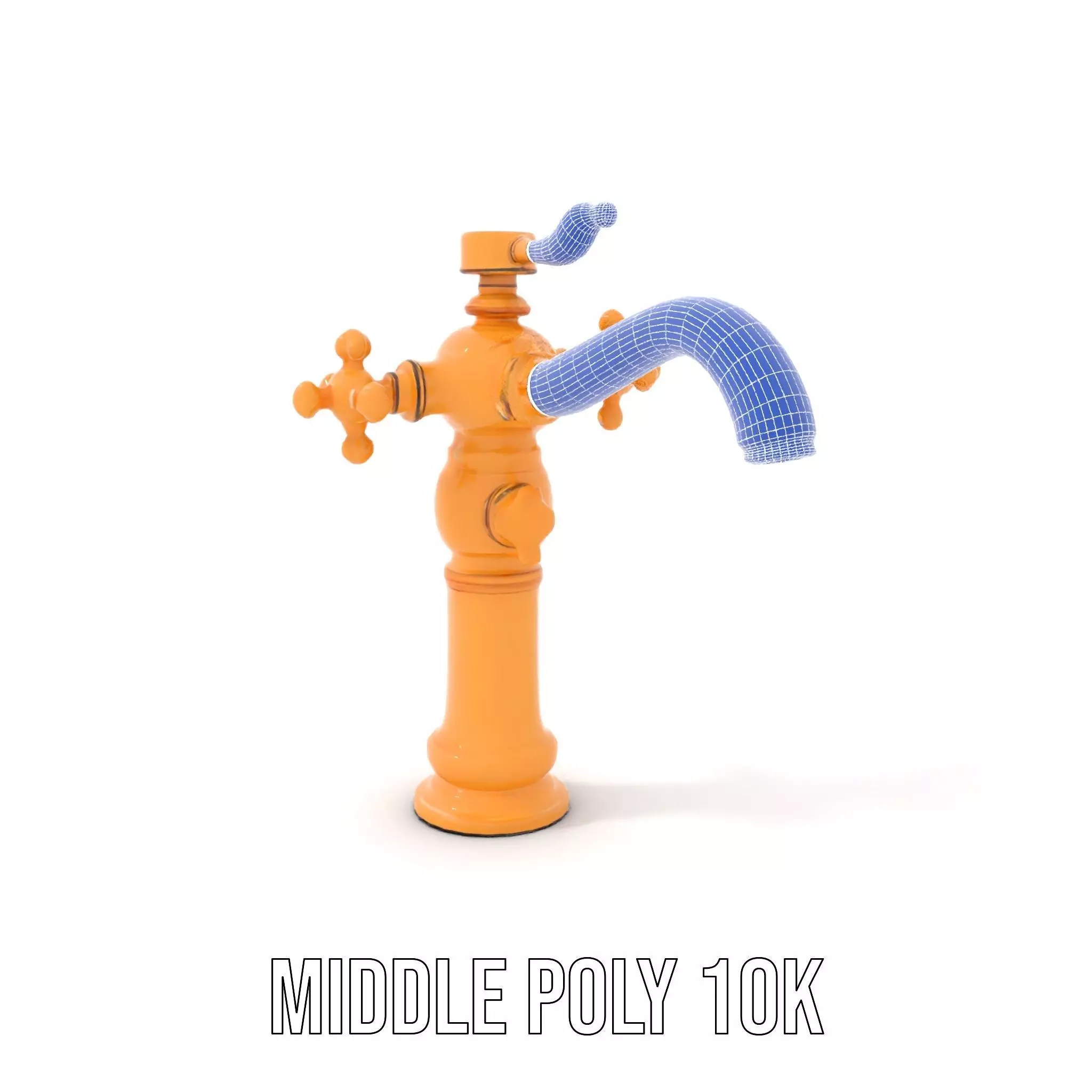 Antique Brass Faucet model pack Low-poly 3D model_21