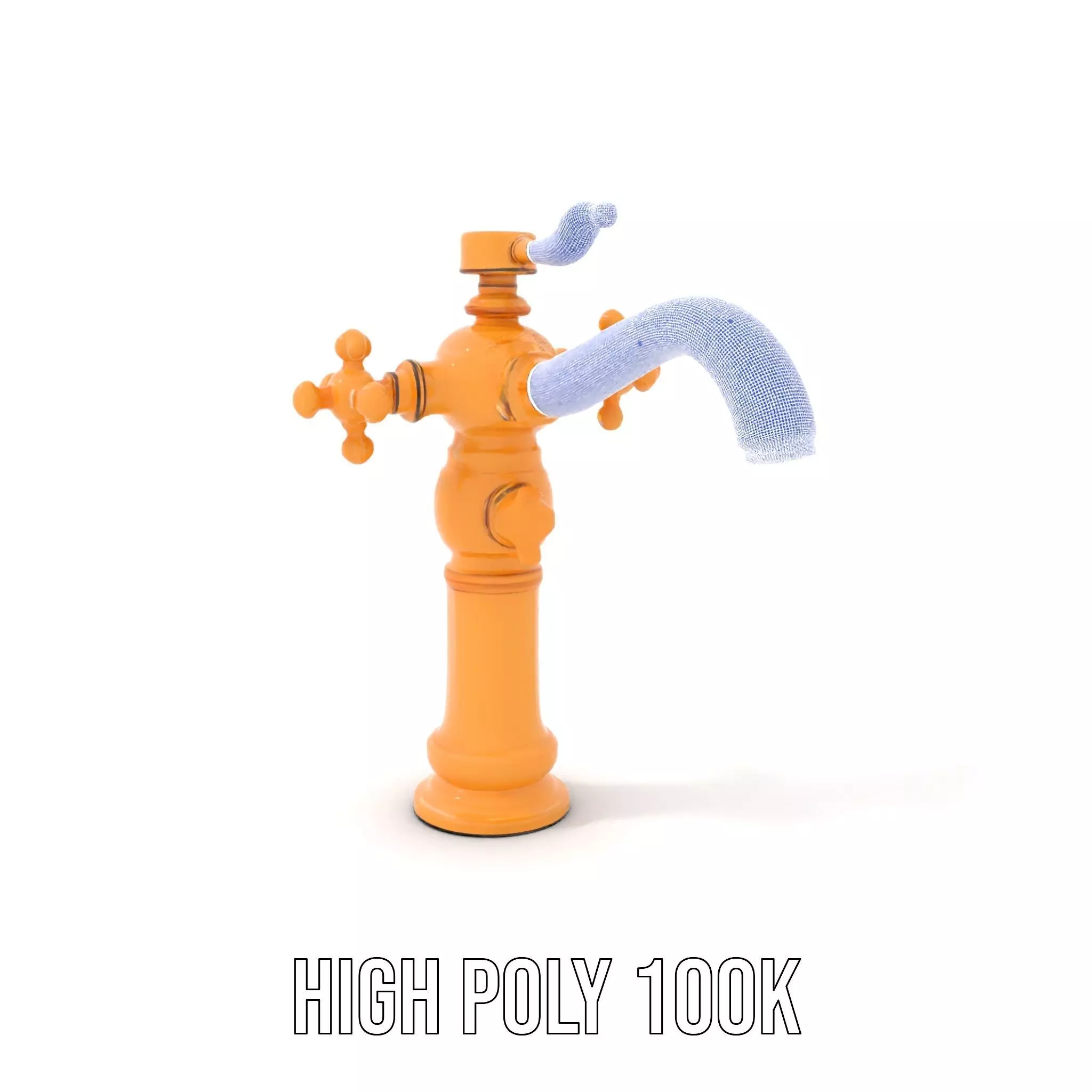 Antique Brass Faucet model pack Low-poly 3D model_4