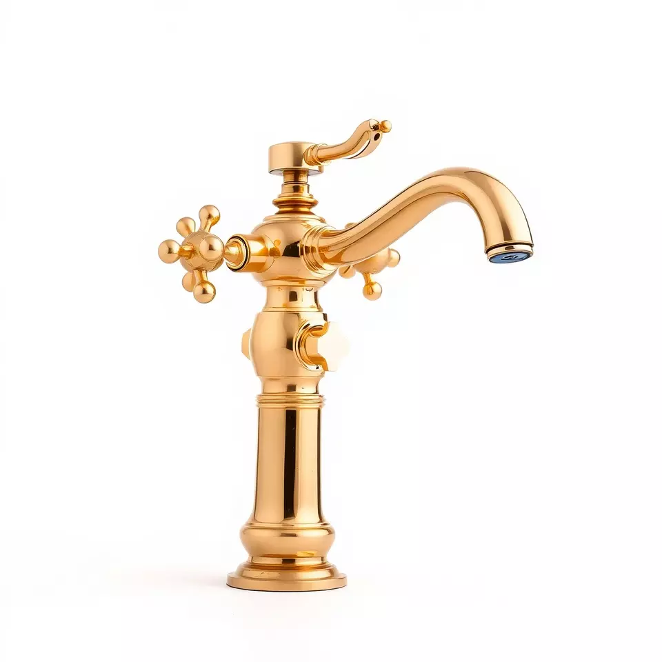 Antique Brass Faucet model pack Low-poly 3D model_2