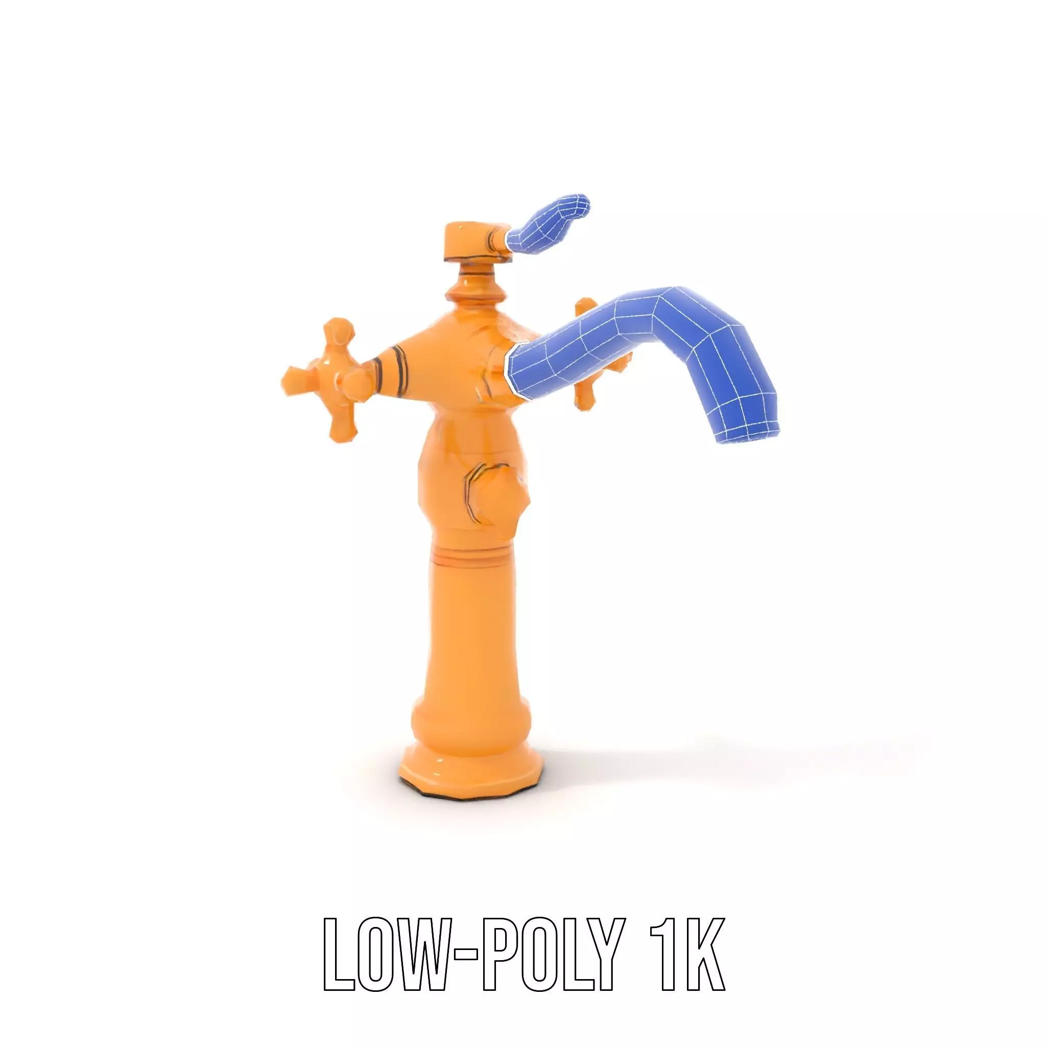 Antique Brass Faucet model pack Low-poly 3D model_28