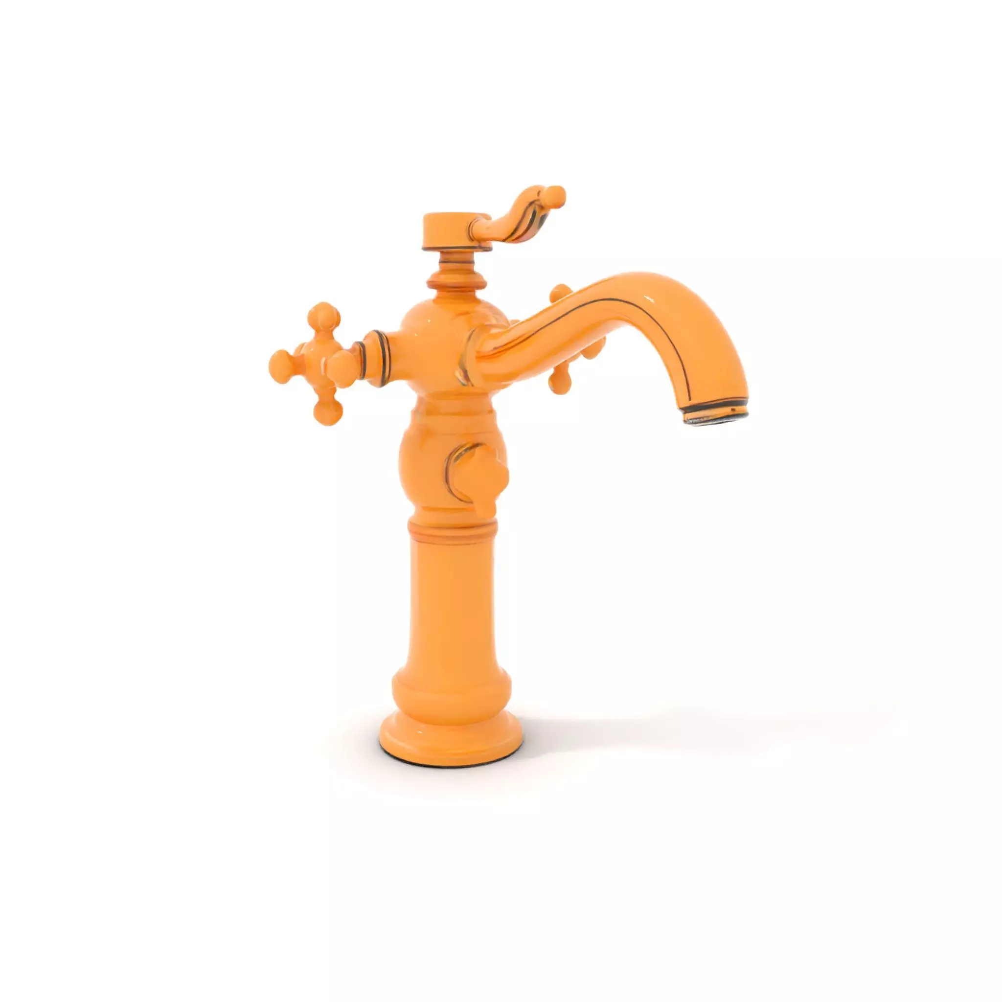 Antique Brass Faucet model pack Low-poly 3D model_0