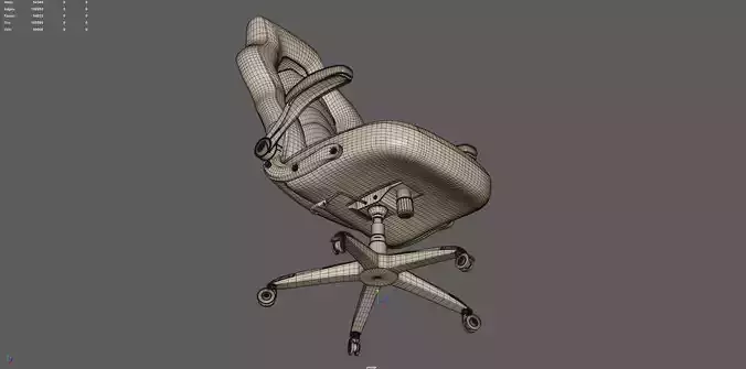 Gaming Chair 3D model 7