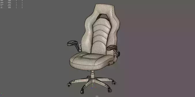 Gaming Chair 3D model 5