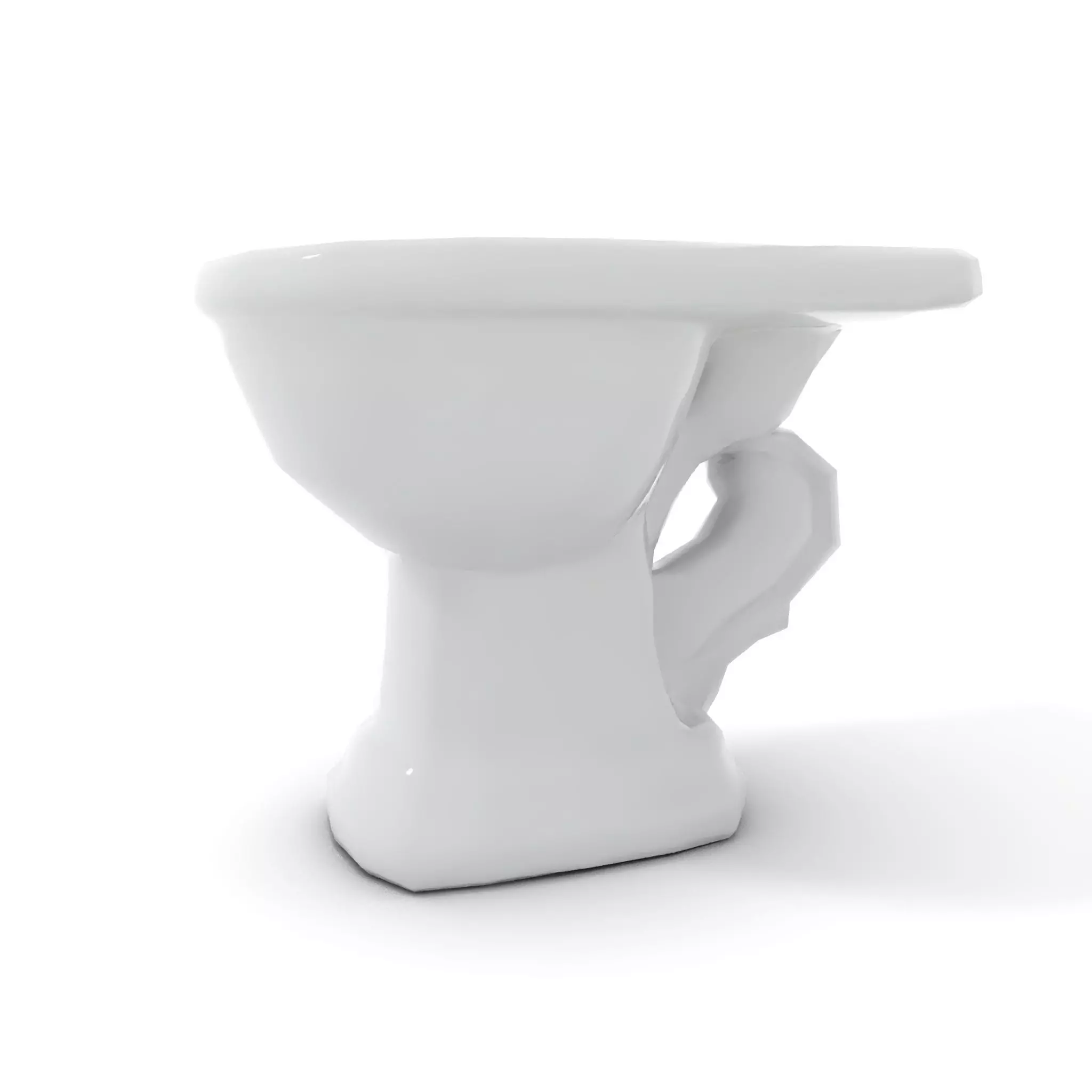 Classic White Toilet model pack Low-poly 3D model_17