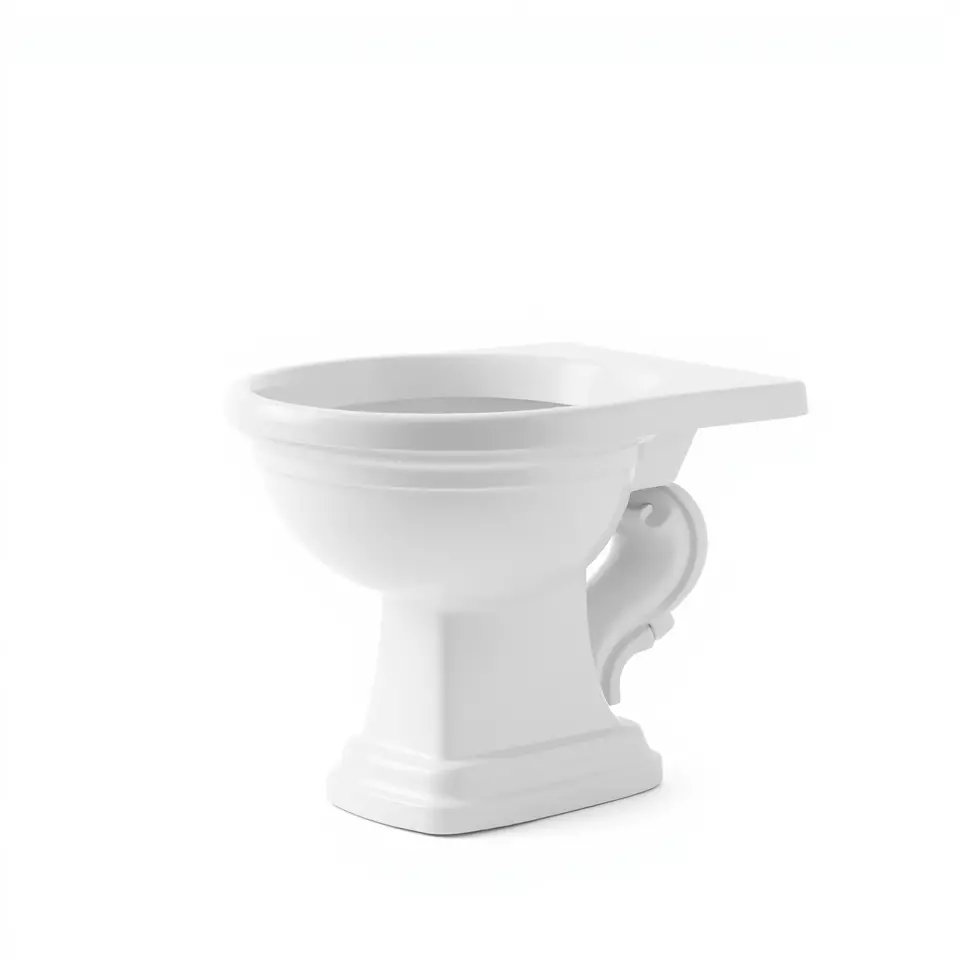 Classic White Toilet model pack Low-poly 3D model_2