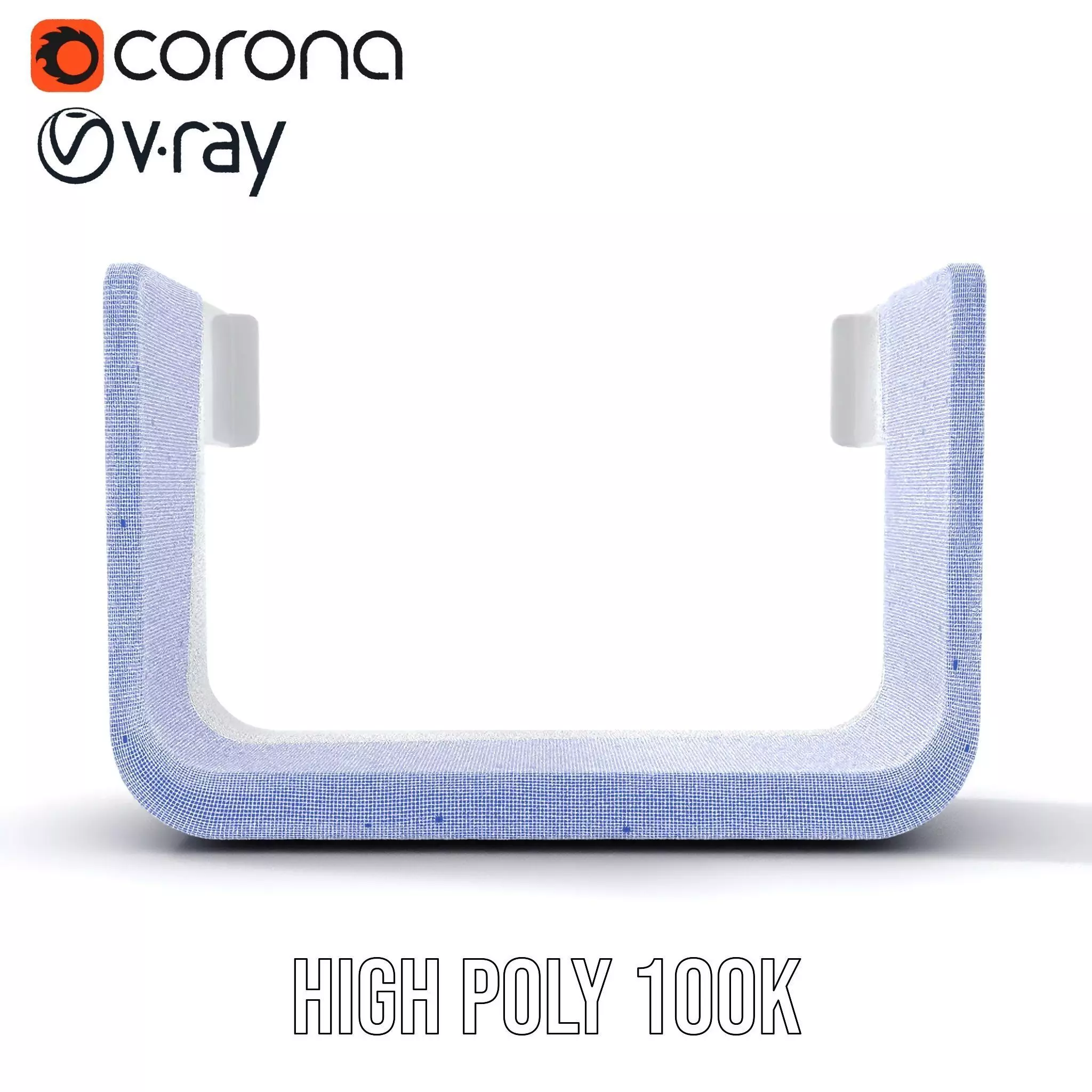 Sleek Silver Handle model pack Low-poly 3D model_34