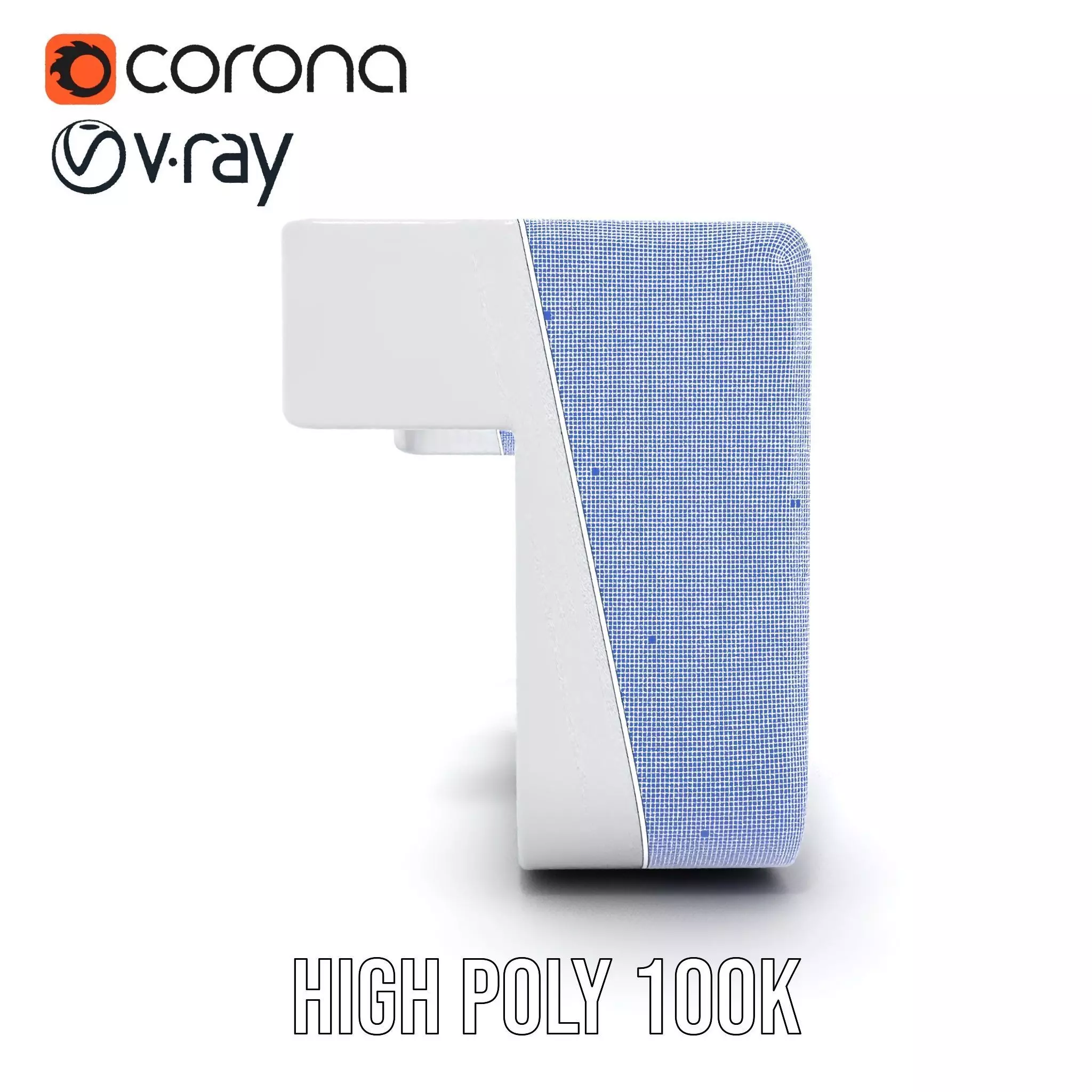 Sleek Silver Handle model pack Low-poly 3D model_33