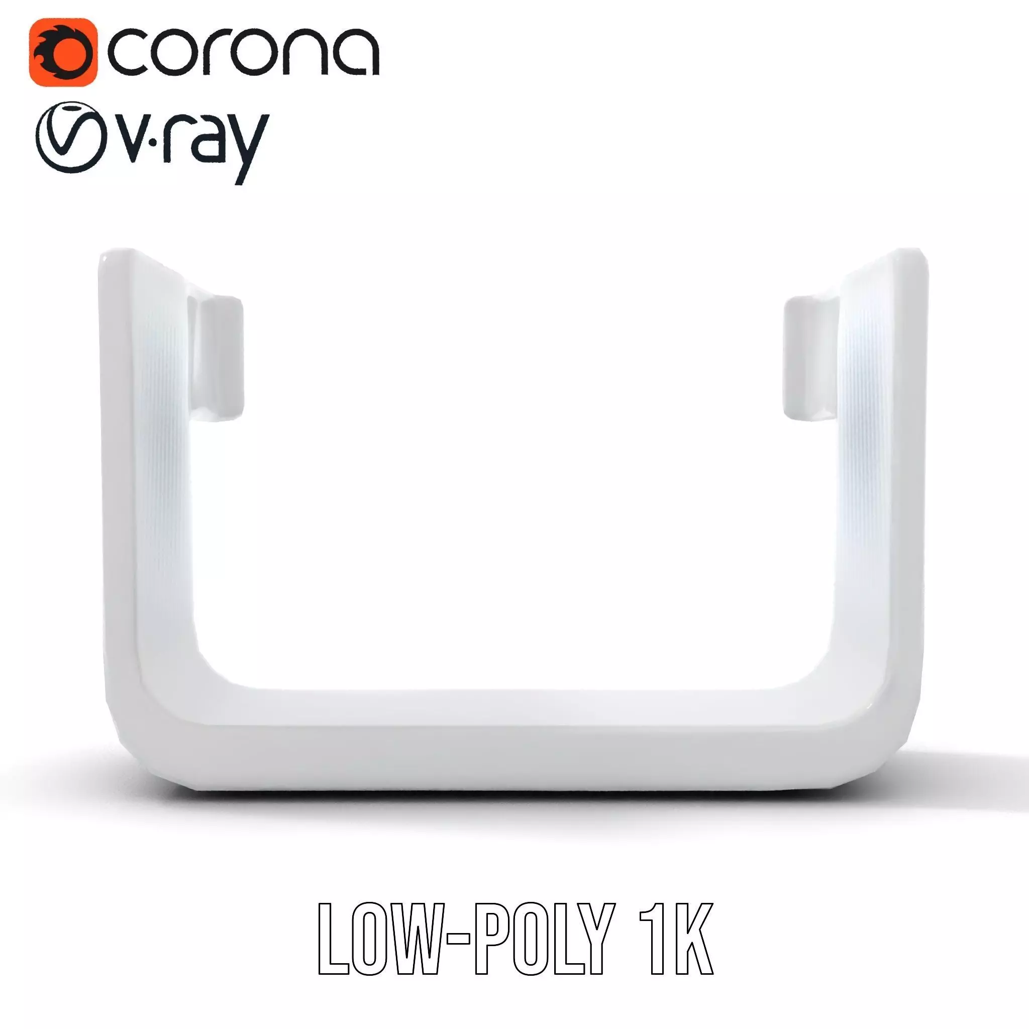 Sleek Silver Handle model pack Low-poly 3D model_17