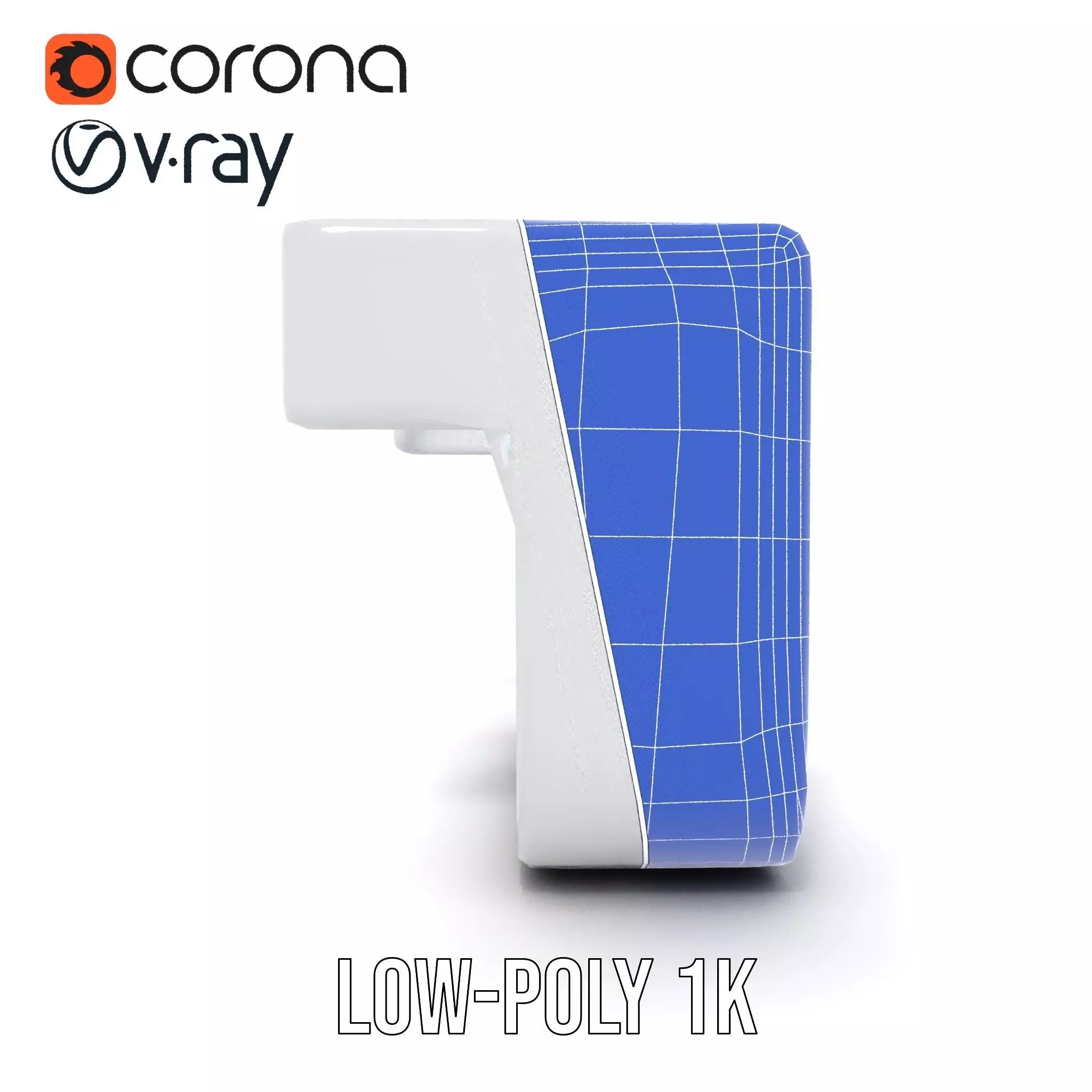 Sleek Silver Handle model pack Low-poly 3D model_30